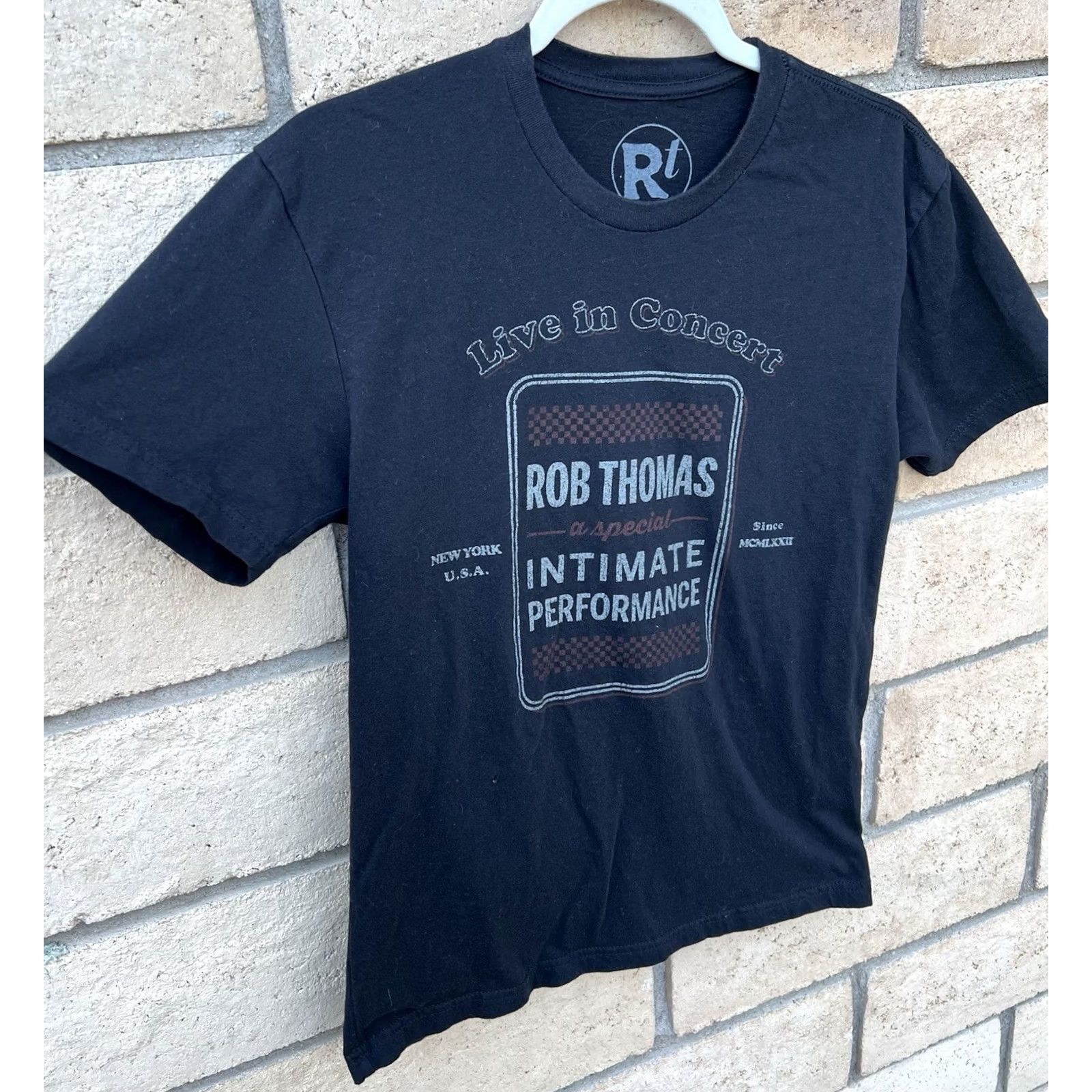 Vintage Rob Thomas Tour T Shirt Small Black Concert Tee Size US S / EU 44-46 / 1 - 3 Thumbnail