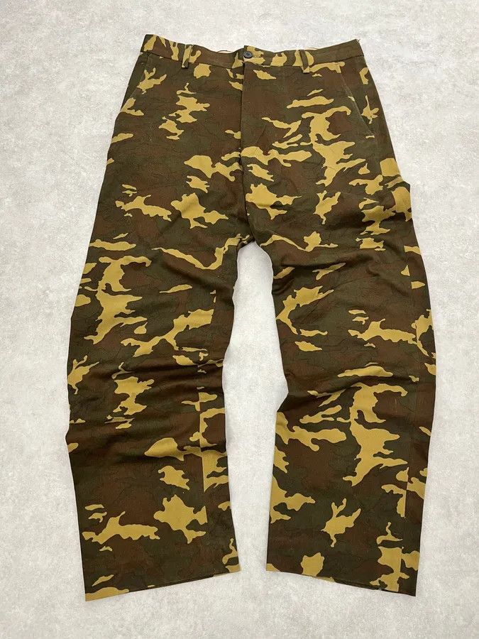 Dries Van Noten Camo Green Pants