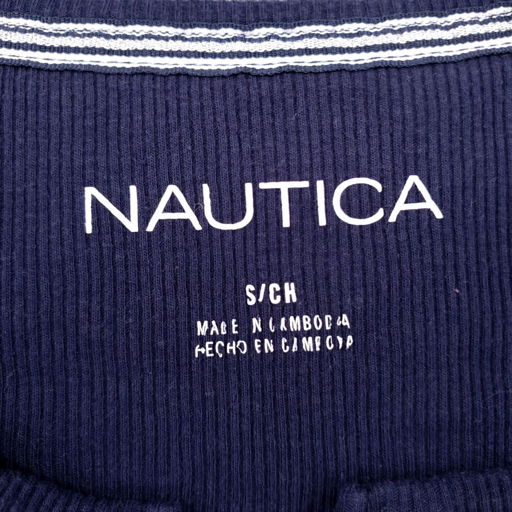 Nautica Nautica Pajama Top Womens S Small Red Plaid Henley Long Sleeve Fleece Sleepwear Size S / US 4 / IT 40 - 3 Thumbnail