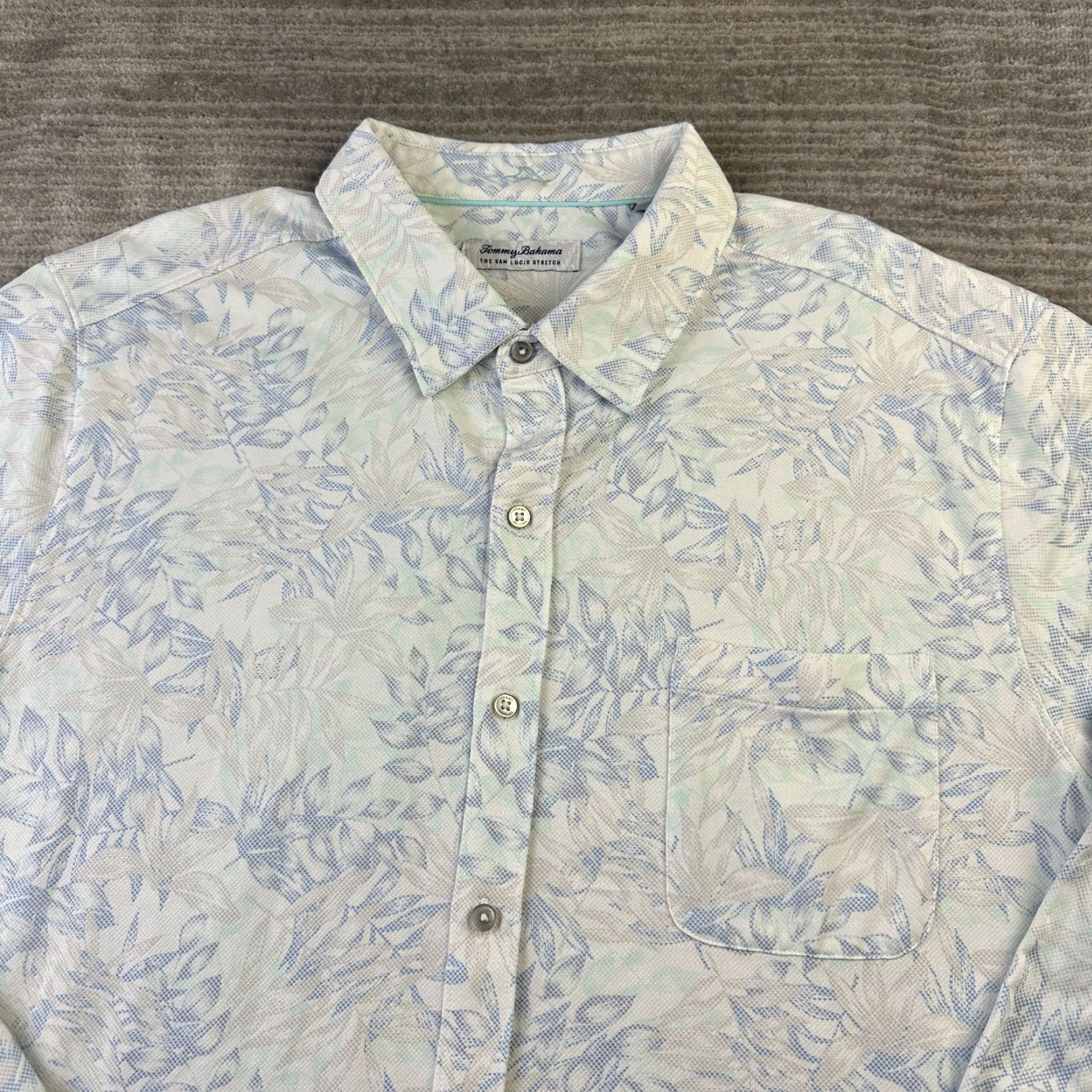 Tommy Bahama Tommy Bahama Shirt Mens 2XL San Lucio Button Up Islandzone Performance Floral Long Sleeve Collared Casual Cotton Polyester Embroidered Flower Size US XXL / EU 58 / 5 - 5 Thumbnail