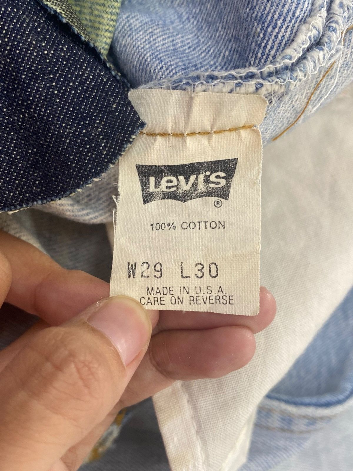 Levi's Vintage Levi’s Blue Acid Wash Style Ripped Jeans Size US 30 / EU 46 - 11 Thumbnail