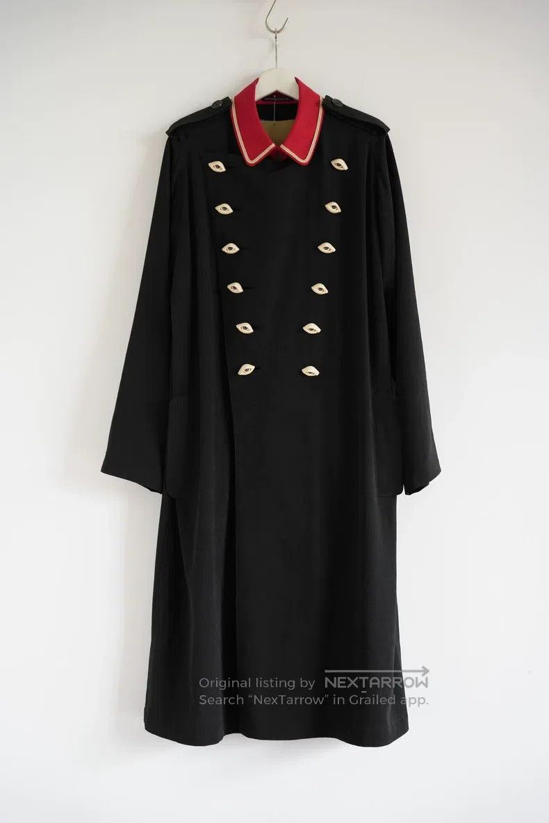 Yohji Yamamoto YOHJI YAMAMOTO Eyeball Red Collar Napoleon Coat Size US M / EU 48-50 / 2 - 2 Thumbnail