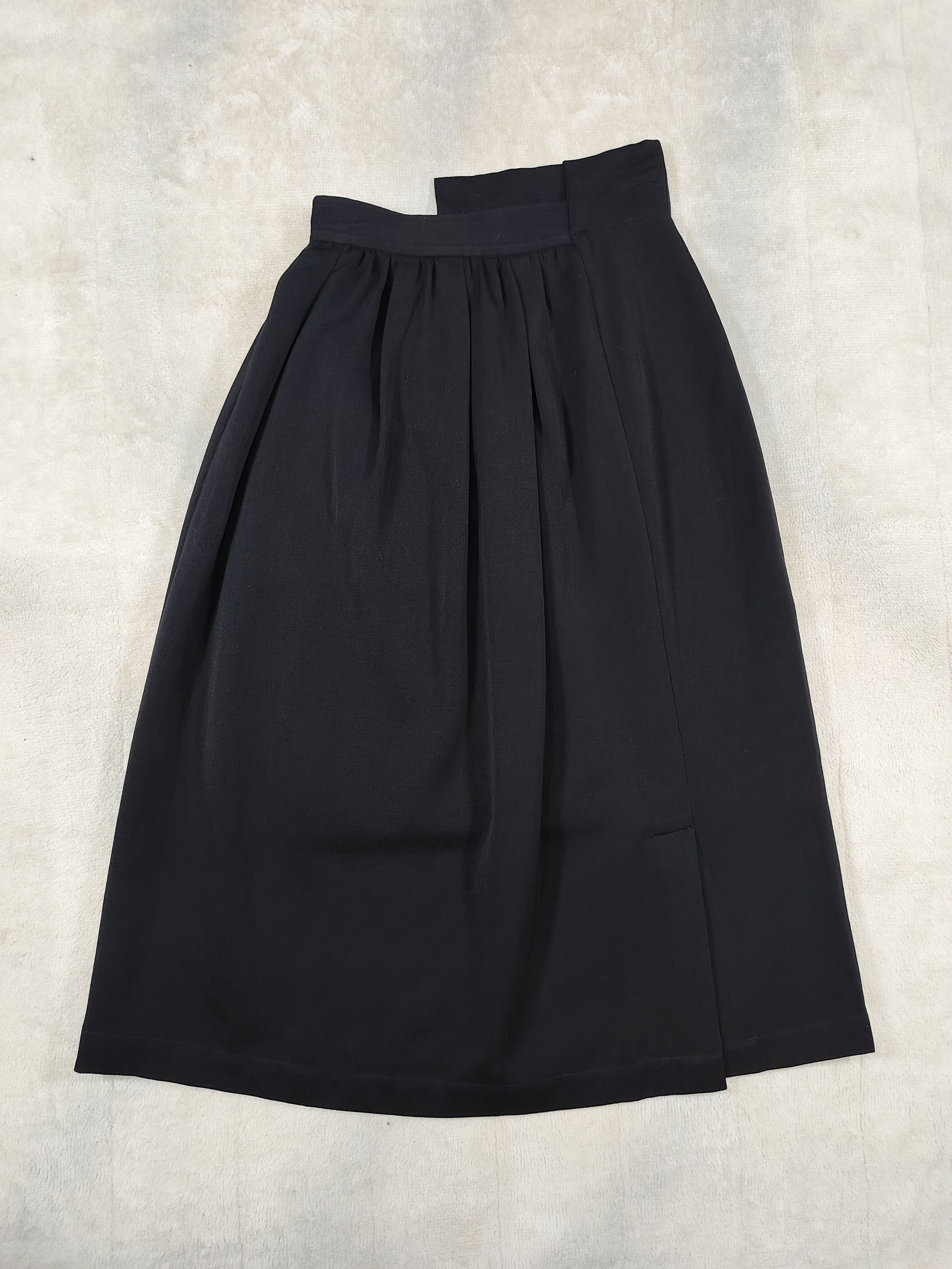 Comme des Garcons AD1988 CDG📕 Archive High Waist Asymmetrical Wrap Skirt Size 28" / US 6 / IT 42 - 7 Thumbnail