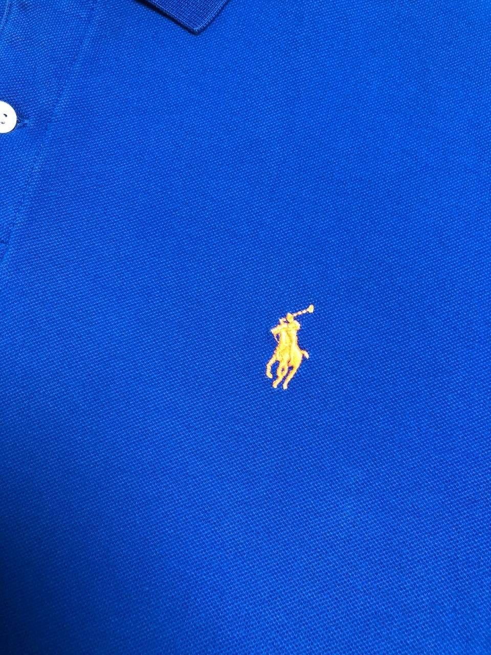 Polo Ralph Lauren × Vintage RALPH LAUREN Embroidered Mini Pony Striped Polo Shirt Size US XXL / EU 58 / 5 - 8 Thumbnail
