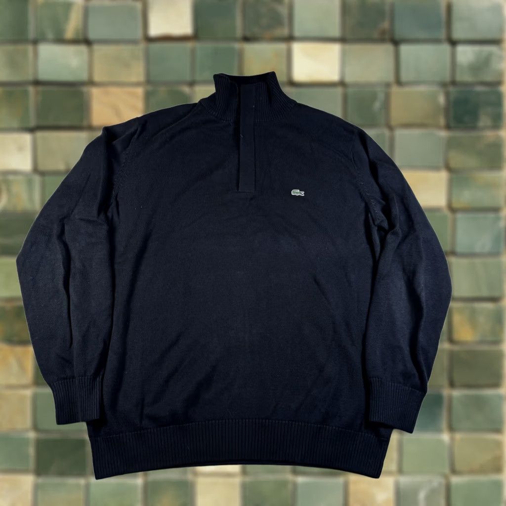 Lacoste × Supreme Supreme LACOSTE Stripe Cardigan Black Large