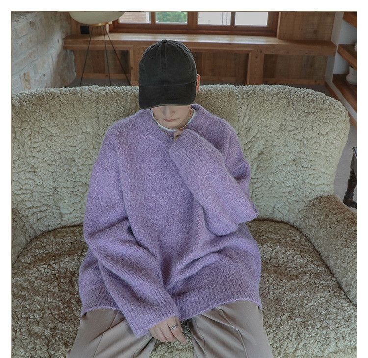 Other Purple Knit Sweater Size US L / EU 52-54 / 3 - 6 Thumbnail