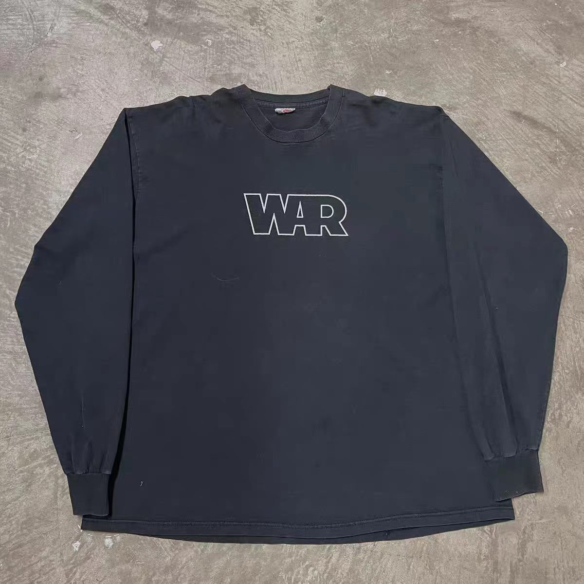 Japanese Brand Black casual retro letter print long-sleeved t-shirt Size US M / EU 48-50 / 2 - 2 Thumbnail