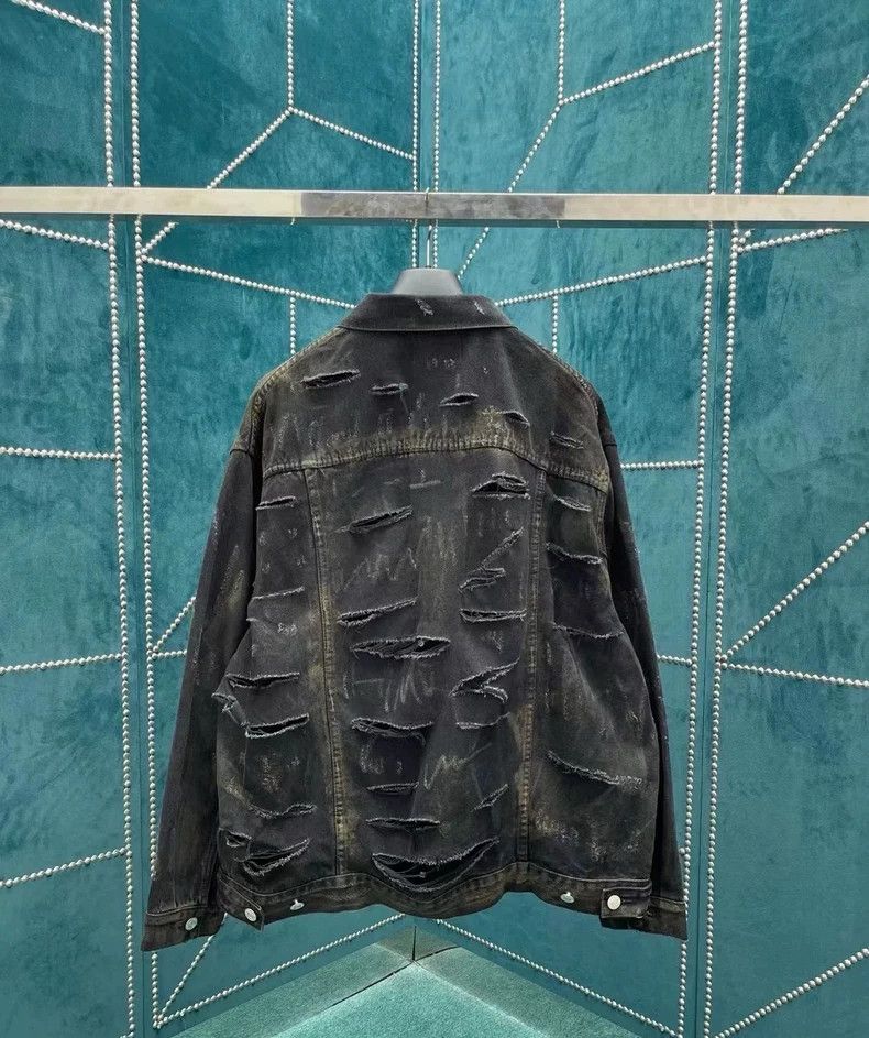 Balenciaga Balenciaga Mud dyed denim jacket Size US S / EU 44-46 / 1 - 2 Thumbnail
