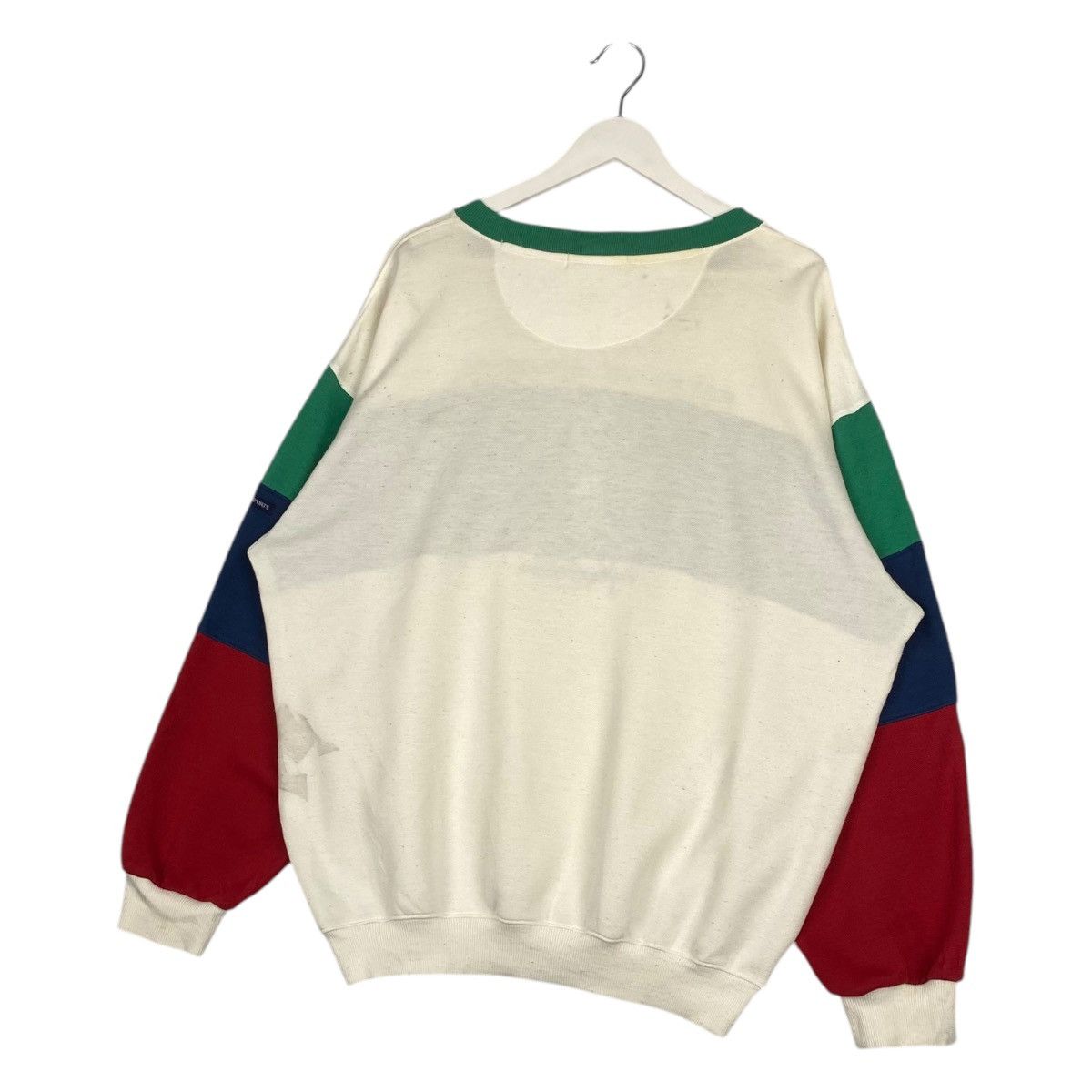 Designer × Vintage Vintage Kma Sports Crewneck Sweatshirt White/Navy Blue Size US L / EU 52-54 / 3 - 9 Thumbnail