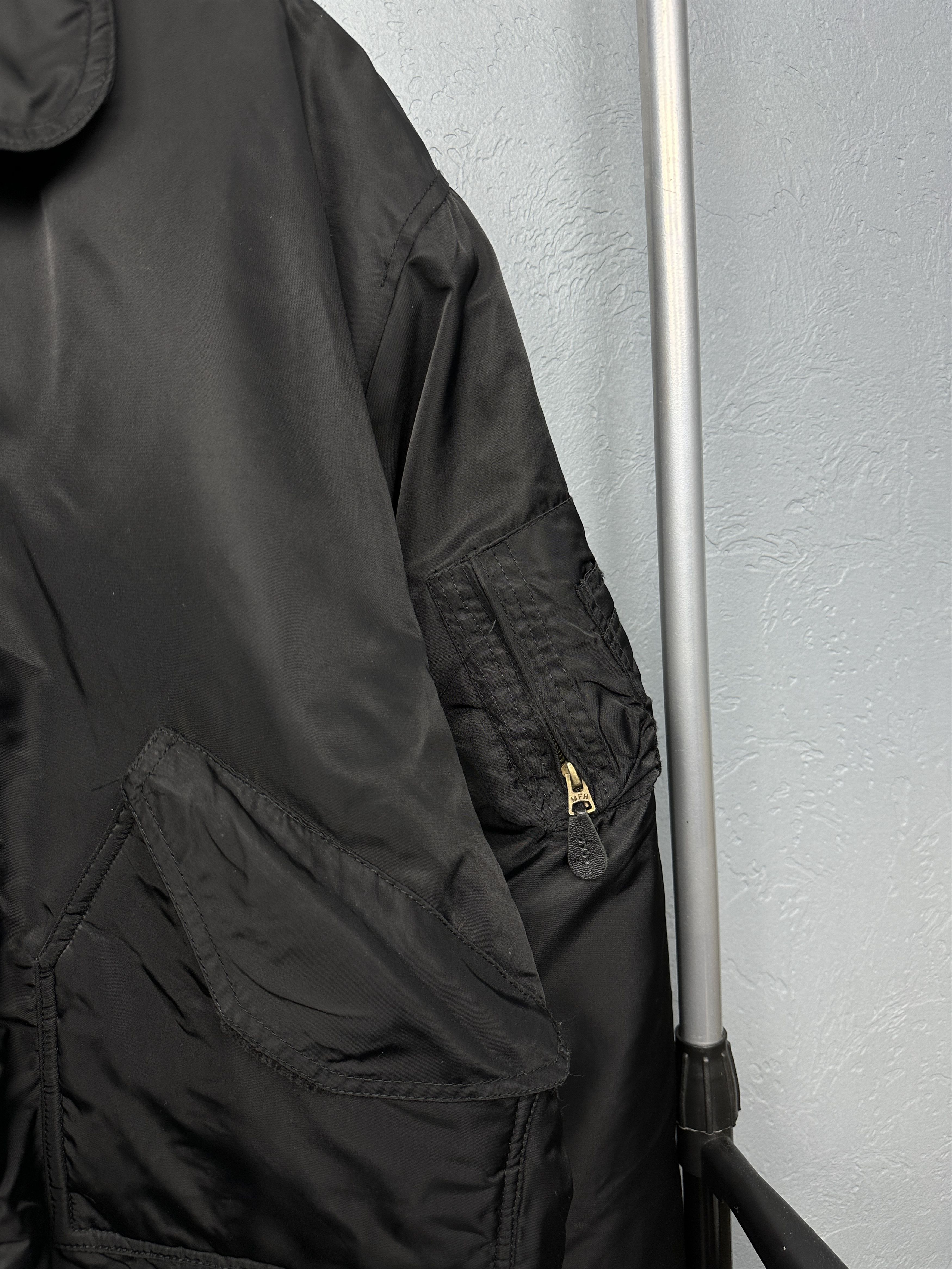 Vintage MFH MA1 Pilot Nylon Bomber Air Force Jacket Vintage Size US L / EU 52-54 / 3 - 3 Thumbnail
