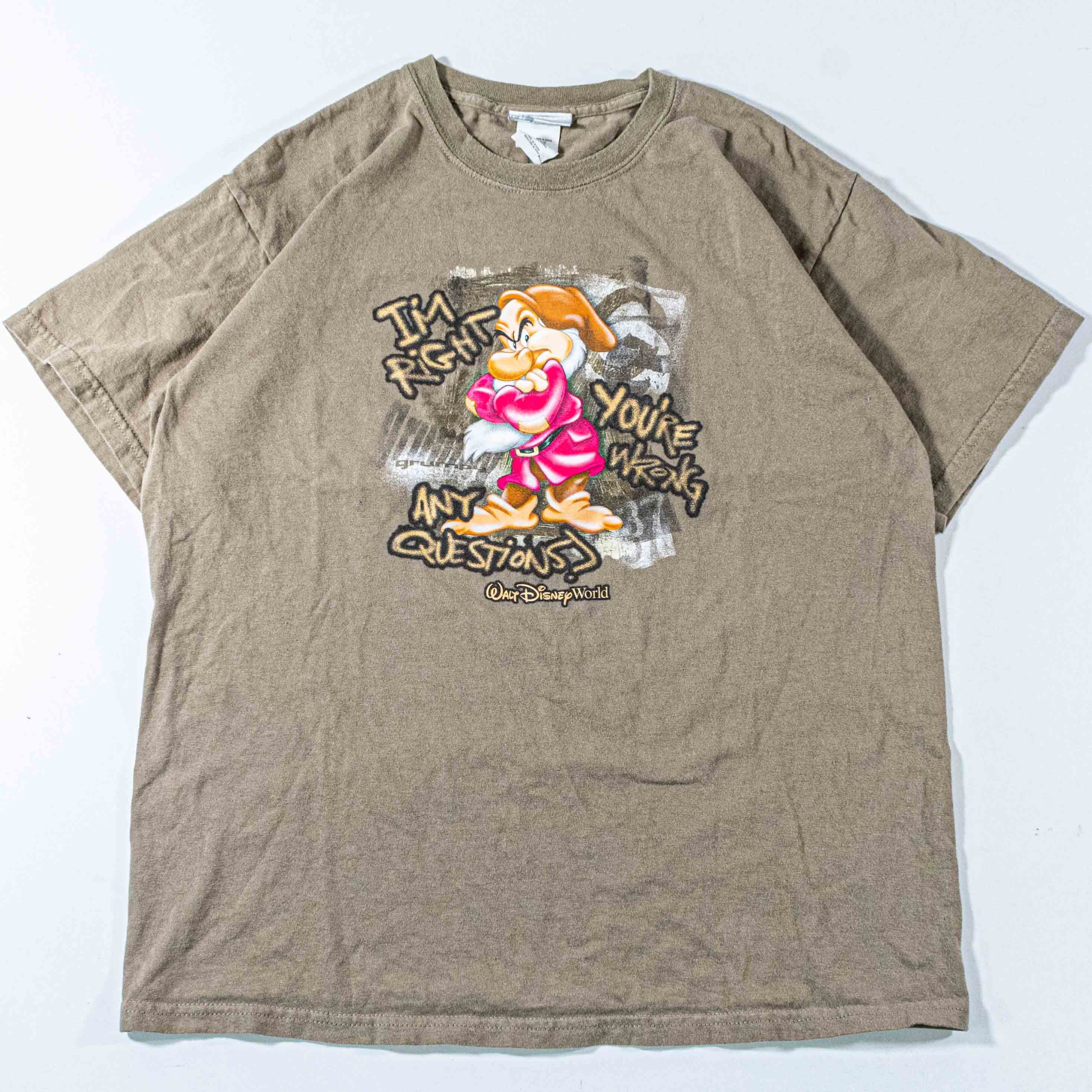 Disney Vintage Disney Grumpy Im Right Youre Wrong T Shirt Sarcastic Size US L / EU 52-54 / 3 - 1 Thumbnail