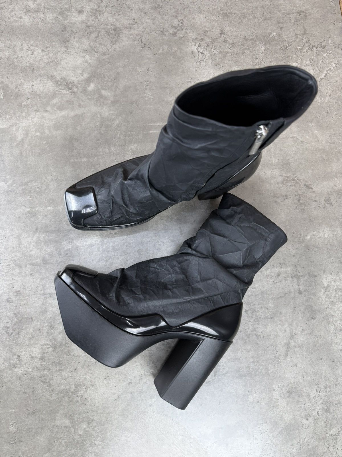 Peter Do at.kollektive x Peter Do Leather Platform Ankle Boots Black Size US 8 / EU 41 - 8 Thumbnail