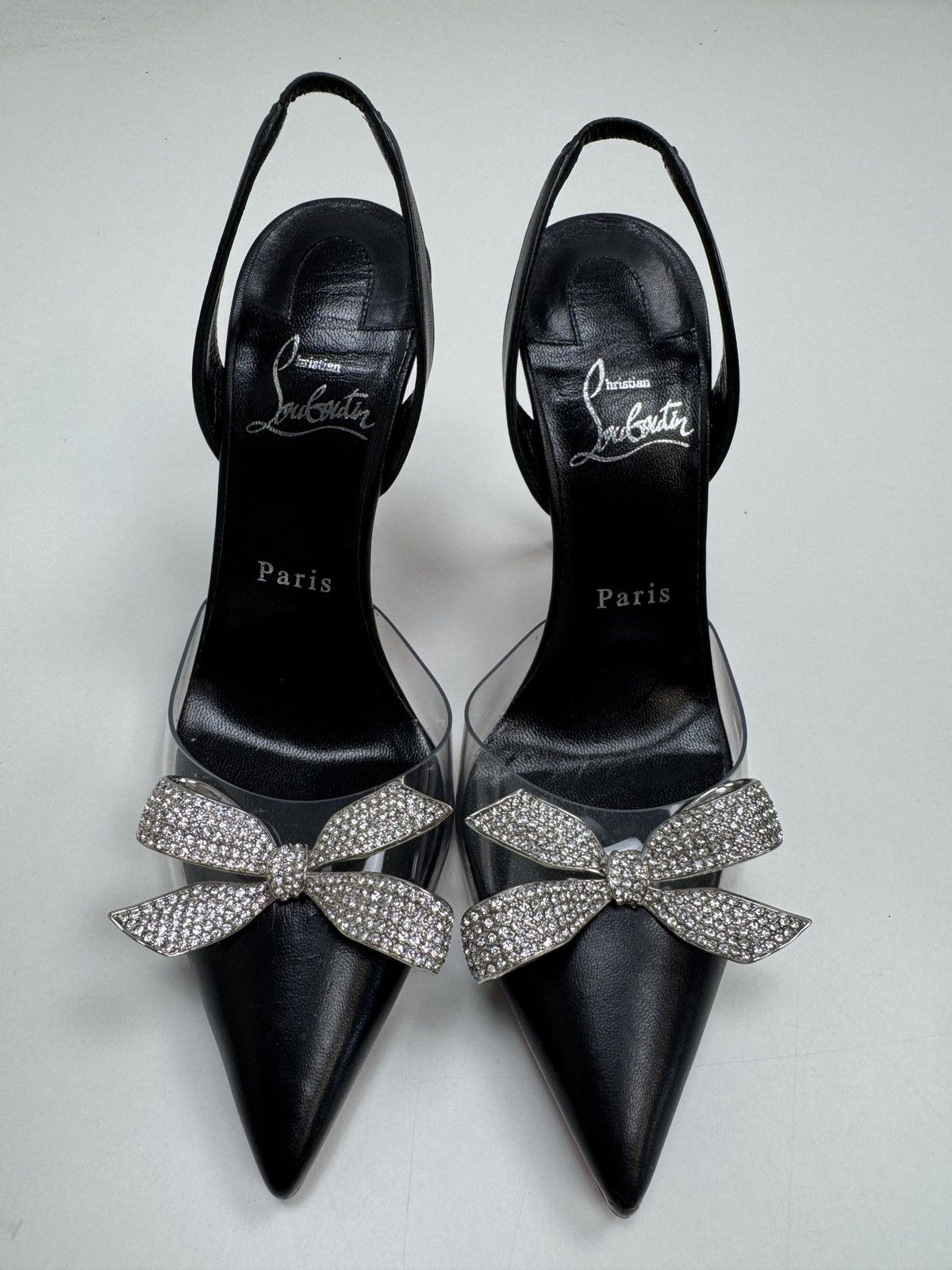 Christian Louboutin Christian Louboutin Astrinodo Sling PVC 100 Heels Size US 5.5 / IT 35.5 - 5 Thumbnail