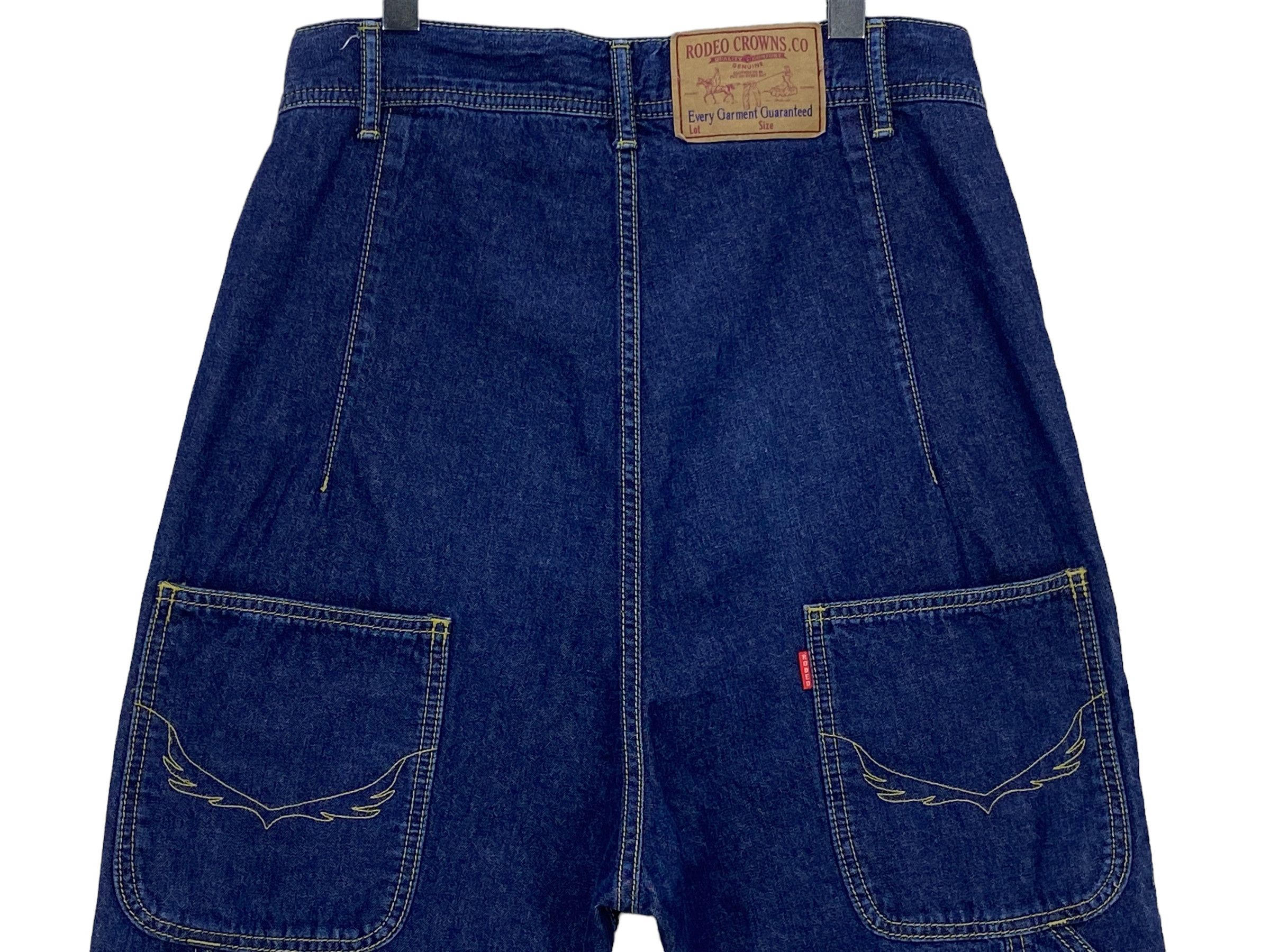 Japanese Brand Drop Crotch Baker Pocket Rodeo Crowns Pants Size US 31 - 5 Thumbnail