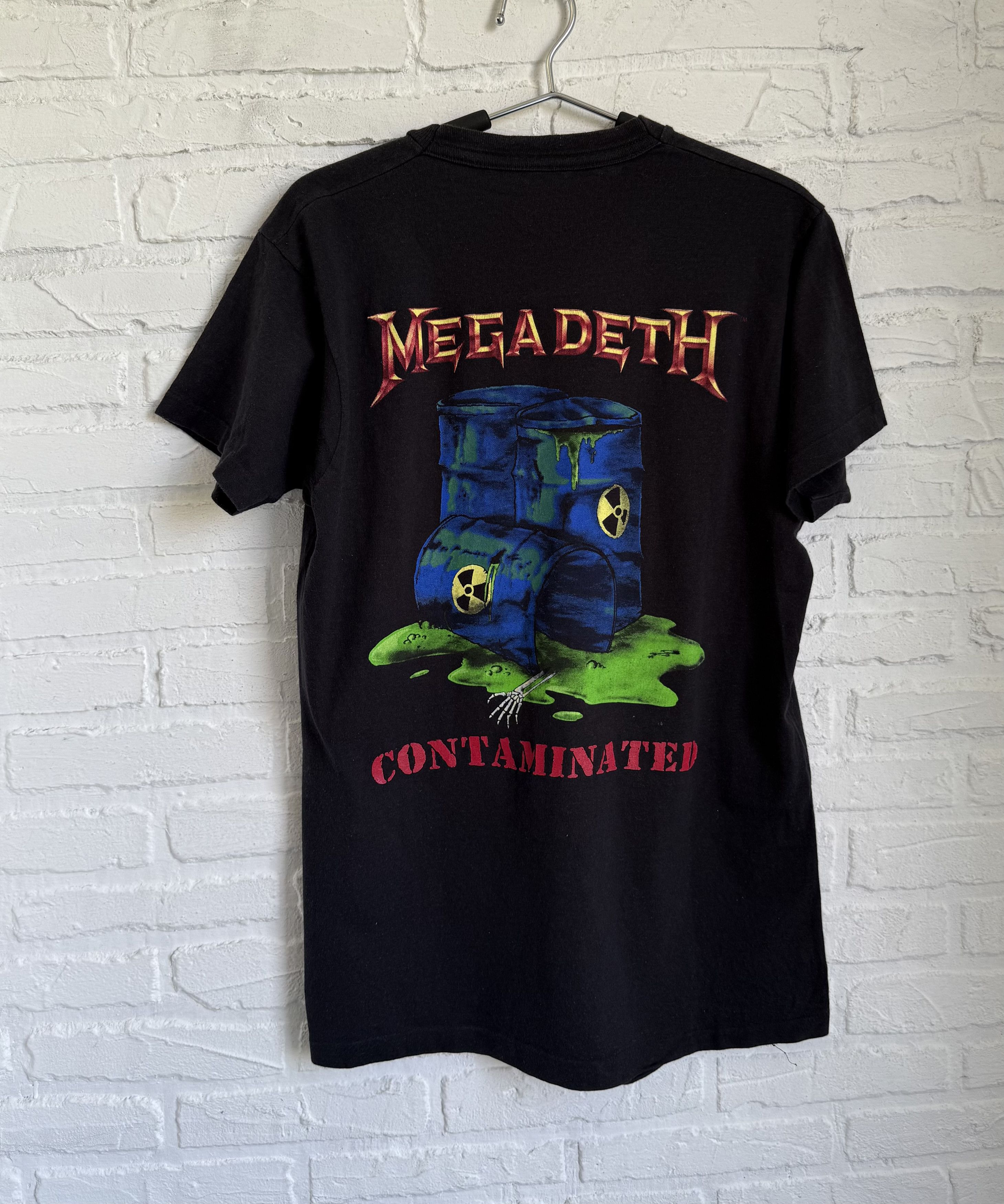 Band Tees Vintage 80s 1989 Megadeth Contaminated t-shirt Size US M / EU 48-50 / 2 - 2 Thumbnail