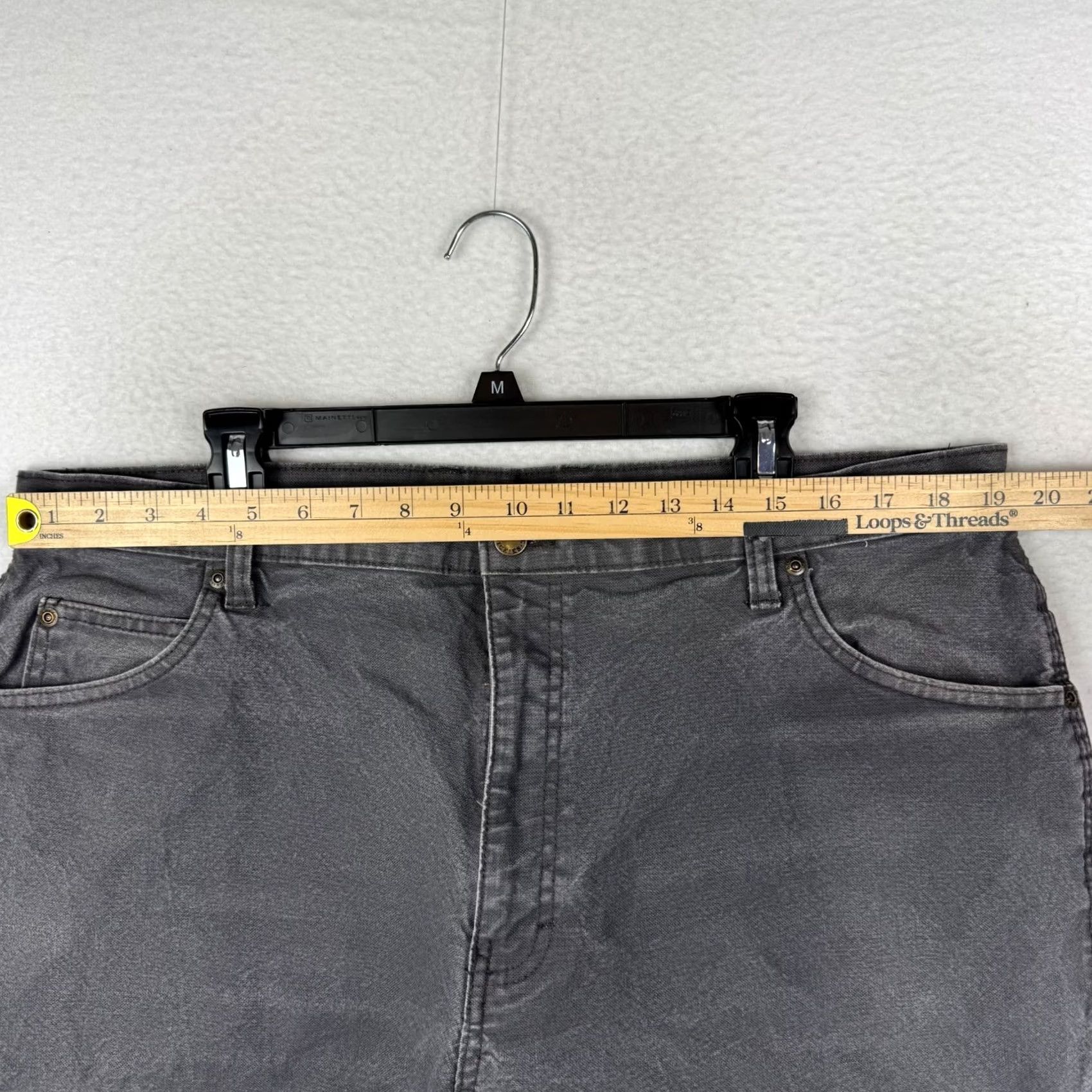Dickies Dickies Carpenter Pants Mens 38x30 Gray Duck Canvas 5-Pocket Cargo Workwear Straight Leg Size US 38 / EU 54 - 6 Thumbnail