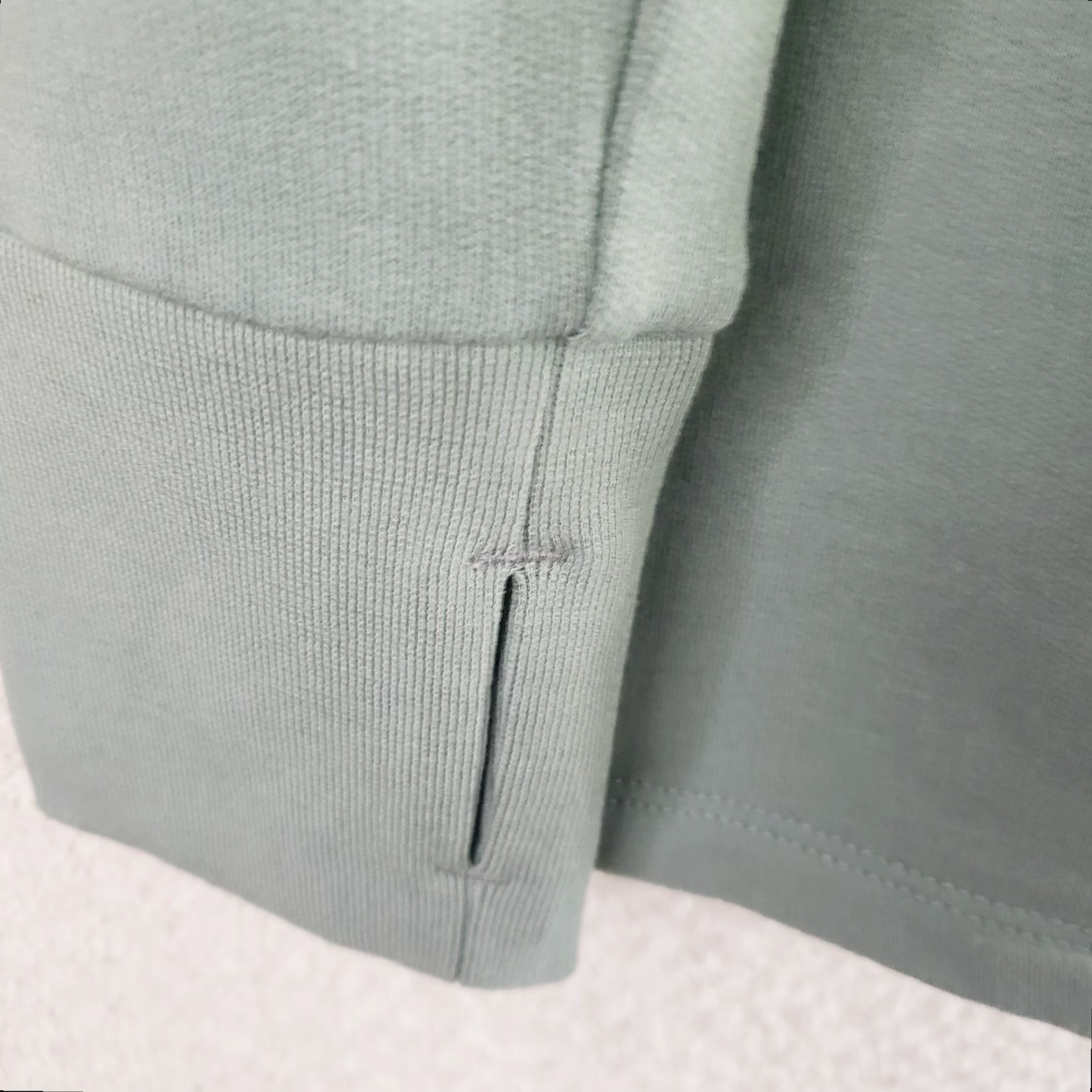 Vintage Free Fly Women’s M Bamboo Thermal Fleece Snap Pullover Henley Green Thumb Holes Sweatshirt XS? Wait Size M / US 6-8 / IT 42-44 - 6 Thumbnail