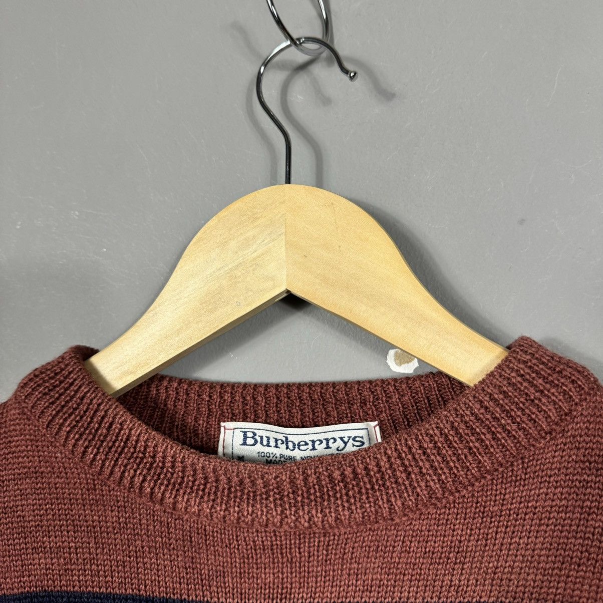 Burberry Vintage 80s Burberrys Golf Pure Wool Sweater Size US M / EU 48-50 / 2 - 4 Thumbnail