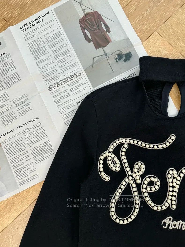 Fendi Fendi Pearl hot stamping body letters high collar long sle Size 4XL / US 24-26 - 6 Thumbnail