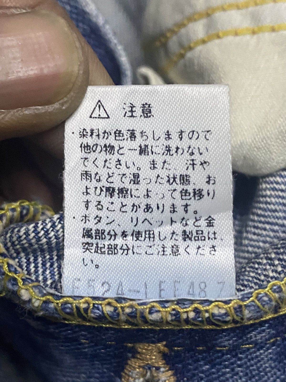 Vintage Vintage Lee Riders Half Selvedge Grunge Repair Baggy Jeans Size US 30 / EU 46 - 20 Thumbnail