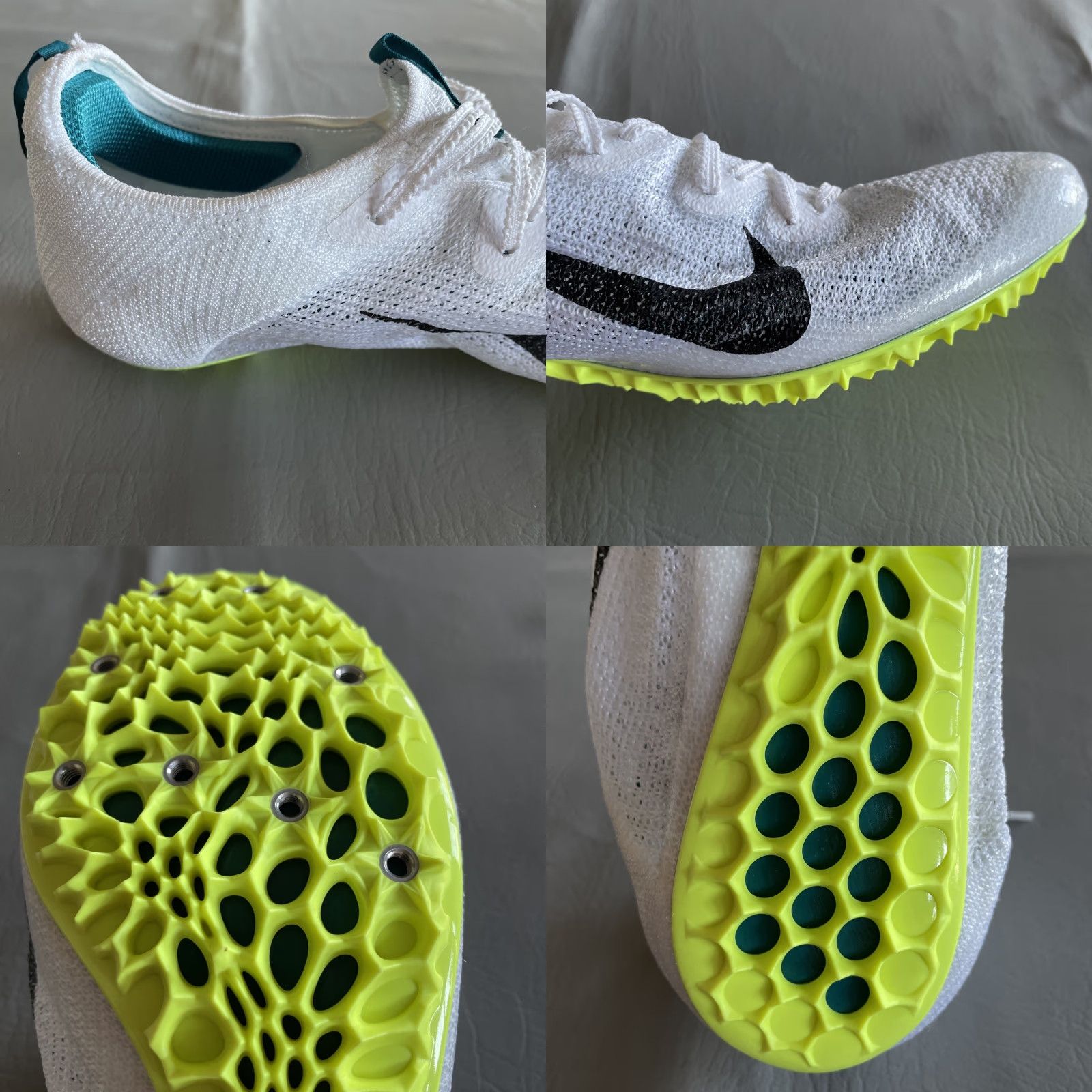 Nike Nike Zoom Superfly Elite 2 Spikes Men Sz 14 White/Bright Spruce Track Size ONE SIZE - 8 Thumbnail