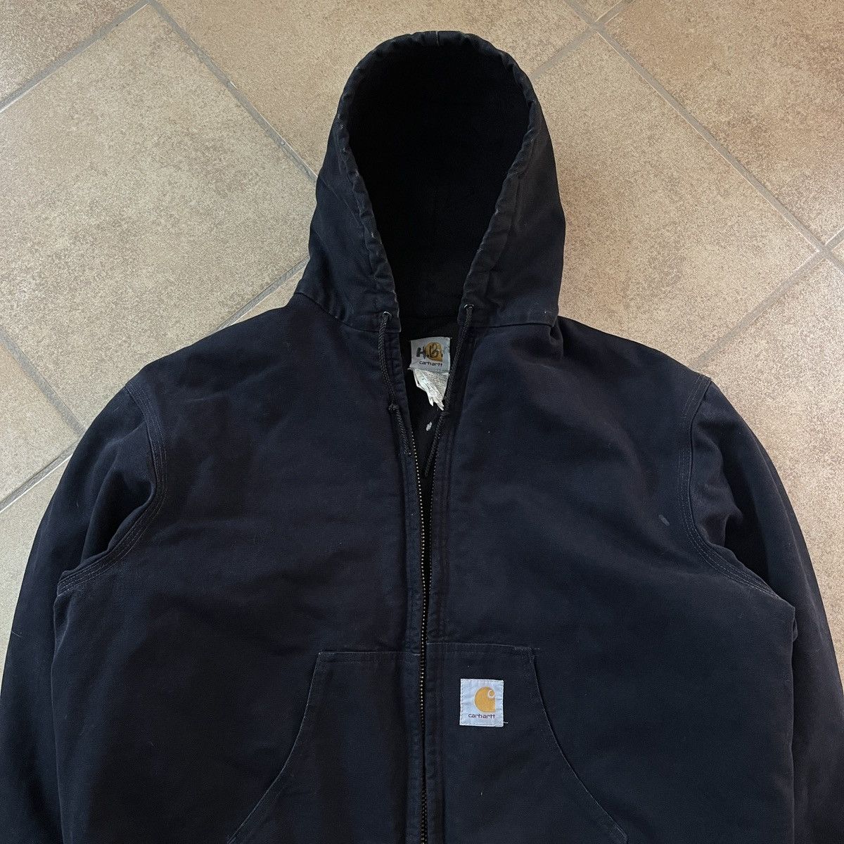Carhartt × Vintage Vintage J04 BLK Active Hooded Jacket Size US XL / EU 56 / 4 - 2 Thumbnail