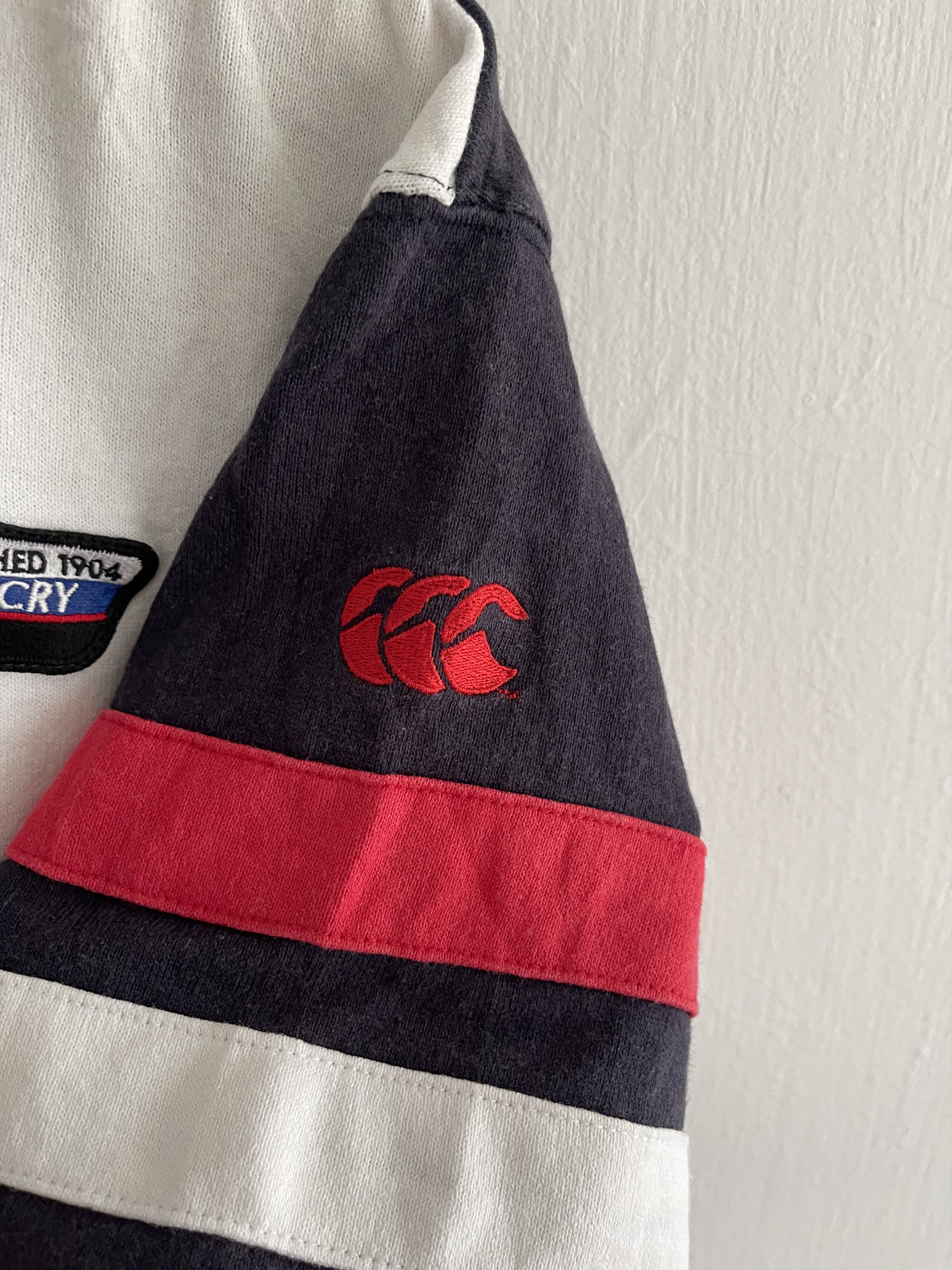 Canterbury of New Zealand × Vintage Vintage Canterbury Haka War Cry Rugby Shirt Size US XL / EU 56 / 4 - 10 Thumbnail