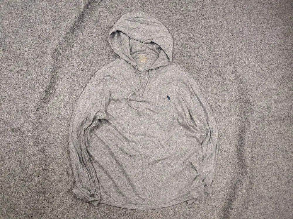 Polo Ralph Lauren Vintage Polo Ralph Lauren Light Gray Cotton Hoodie Y2K Style Size US M / EU 48-50 / 2 - 1 Thumbnail