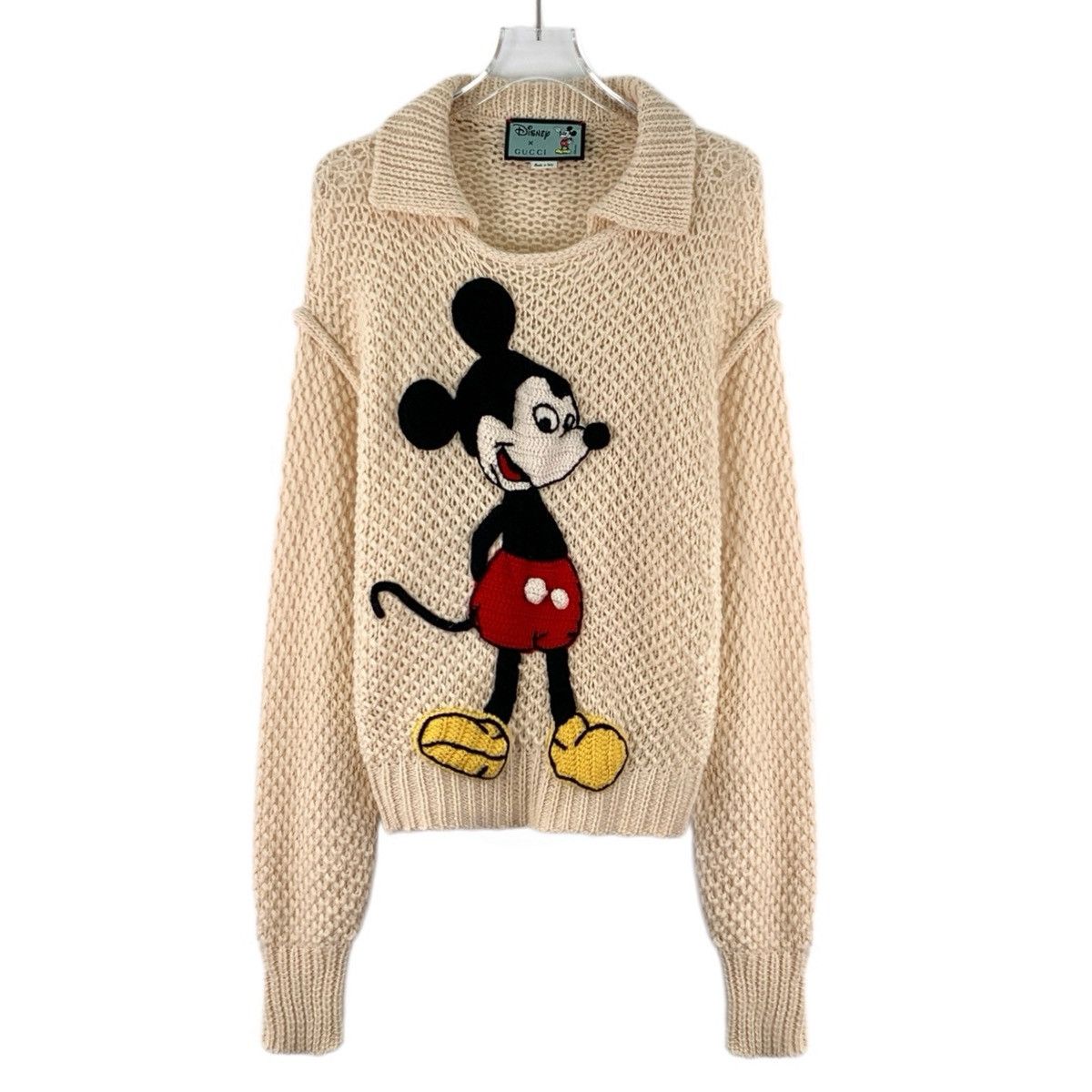 Gucci Gucci x Disney Mickey Mouse Long Sleeve Knit Sweater K26WX Size S / US 4 / IT 40 - 1 Thumbnail