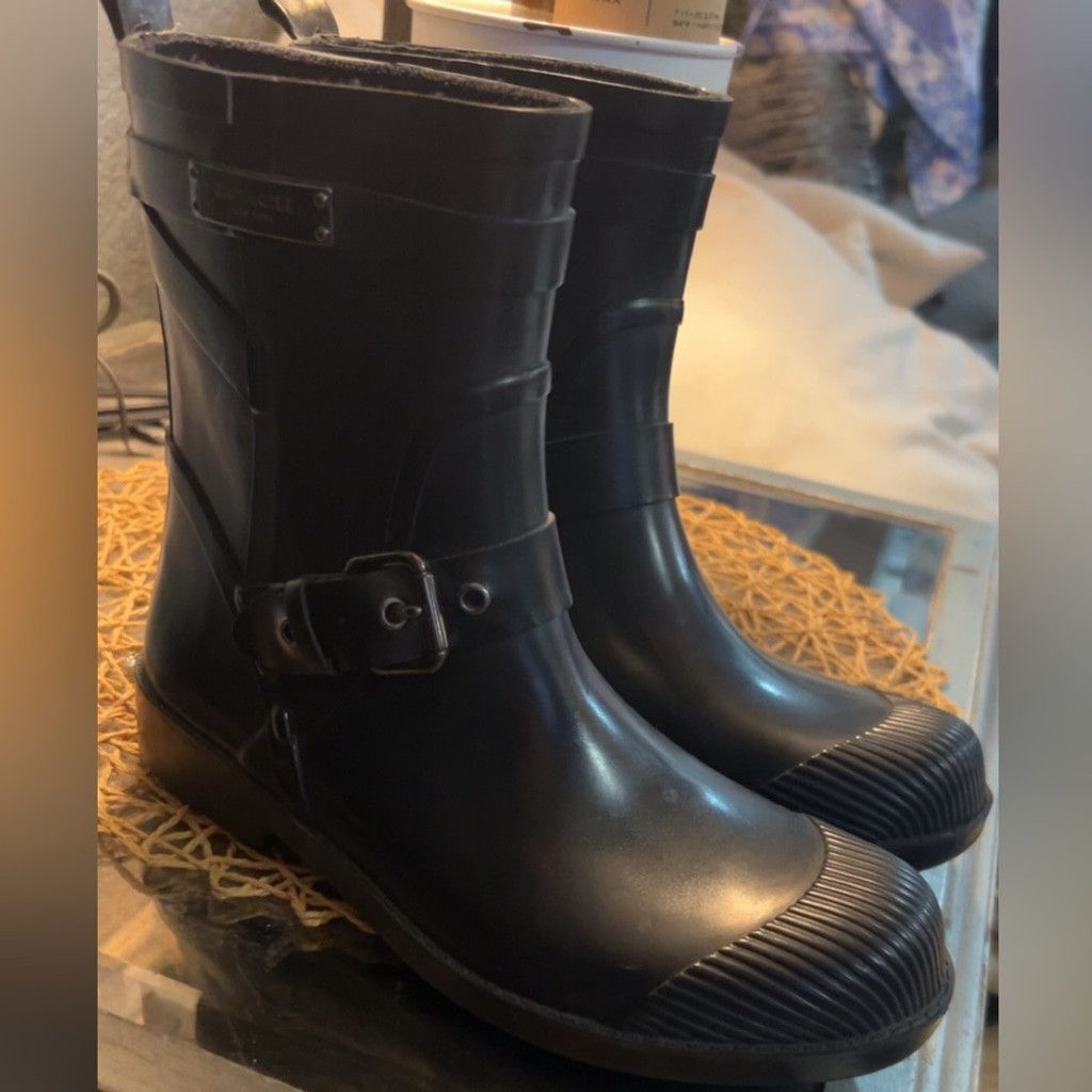 Coach Coach Navy Winter & Rain Boots Size US 6 / IT 36 - 2 Thumbnail