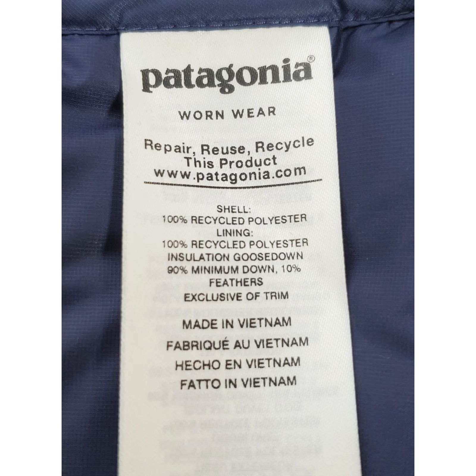 Patagonia Patagonia Women’s S Down Sweater Vest Classic Navy Embroidered This Old House Size S / US 4 / IT 40 - 7 Thumbnail