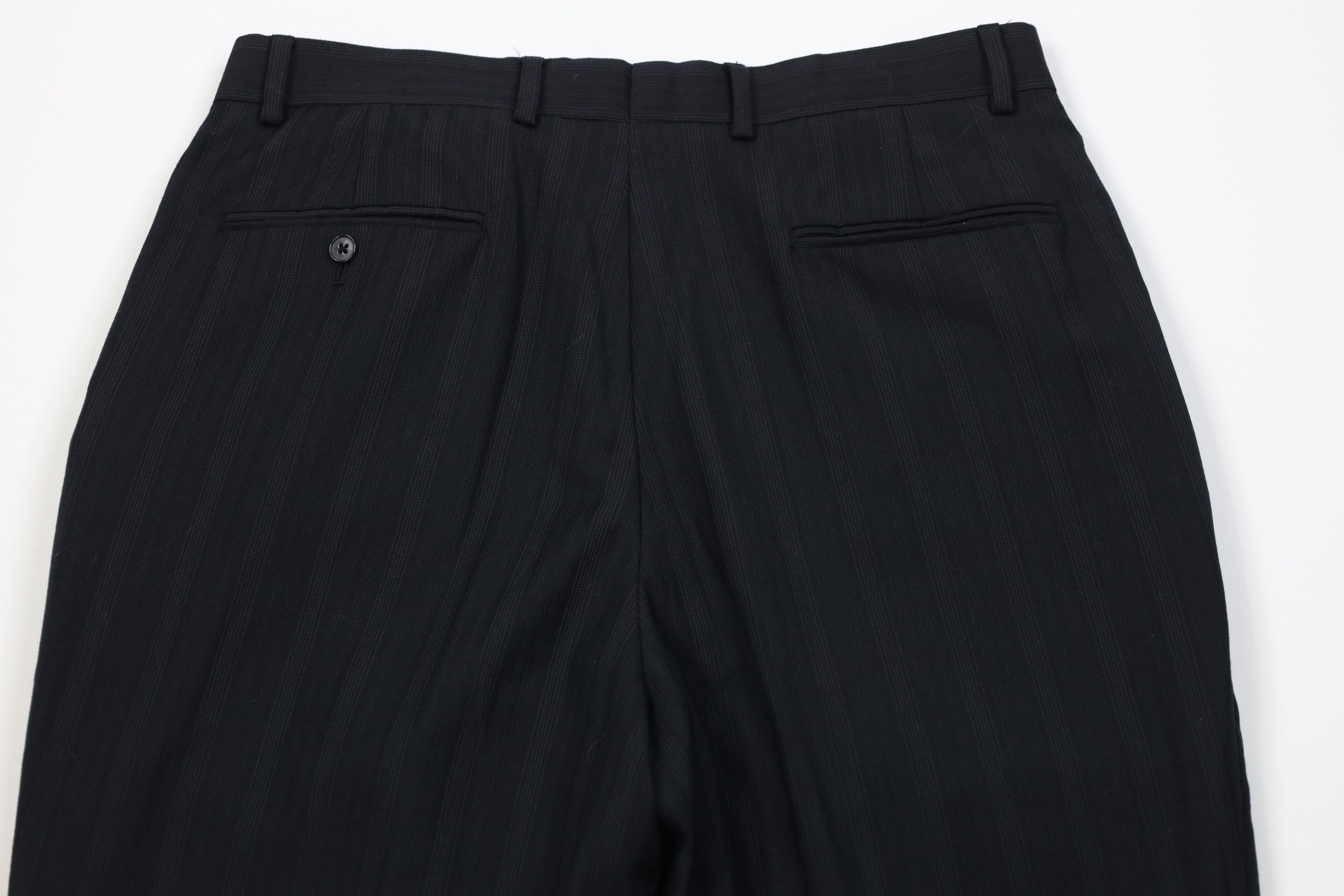 Vintage Vintage 90s Y2K Streetwear Wide Leg Chino Pants Black Size US 34 / EU 50 - 9 Thumbnail