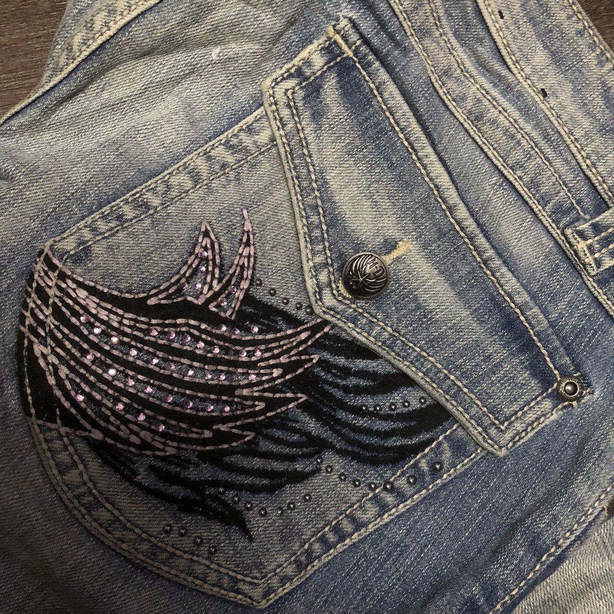 Harley Davidson × Vintage HARLEY DAVIDSON DENIM JEANS Size 32" / US 10 / IT 46 - 11 Thumbnail