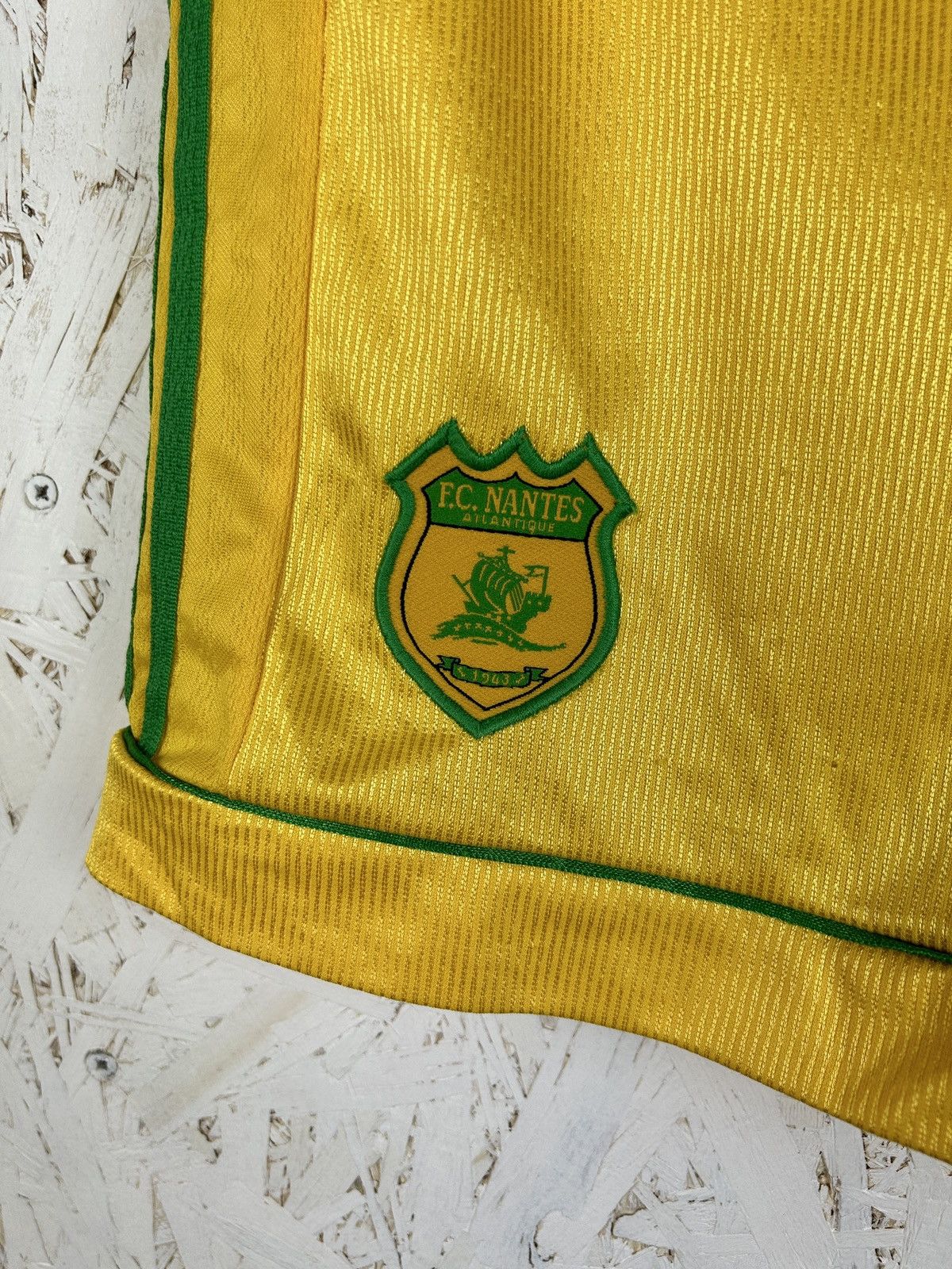 Adidas 90s Adidas FC Nantes 1998/99 Home Kit Soccer Shorts L/XL Size US 36 / EU 52 - 2 Thumbnail