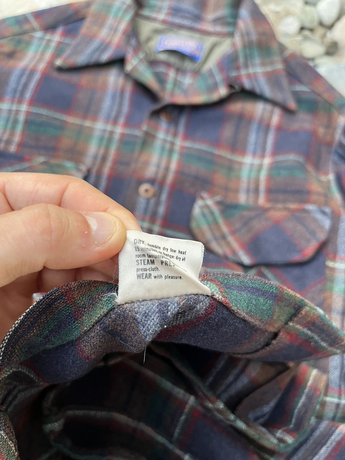 Flannel × Pendleton × Vintage Vintage 60s Pendleton wool flannel shirt plaid checked jacke Size US M / EU 48-50 / 2 - 18 Thumbnail