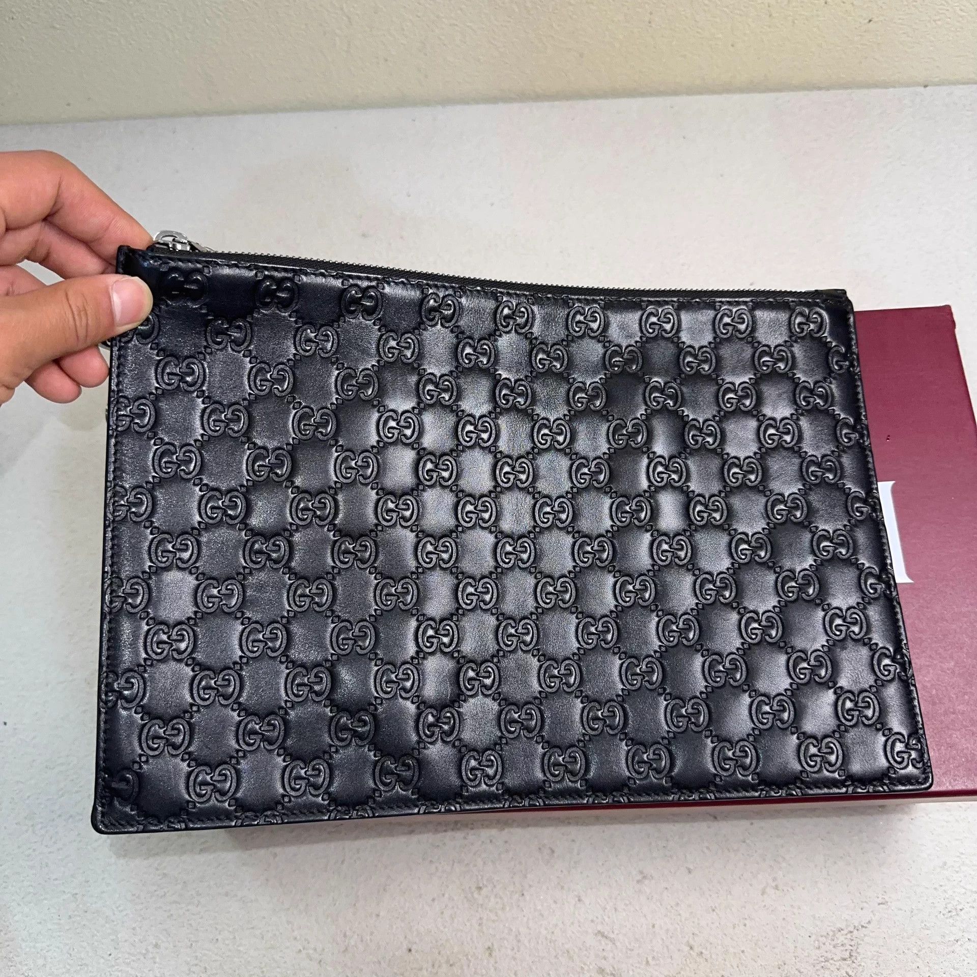 Gucci GUCCI GG Marmont bi-fold wallet black soft leather Size ONE SIZE - 4 Thumbnail