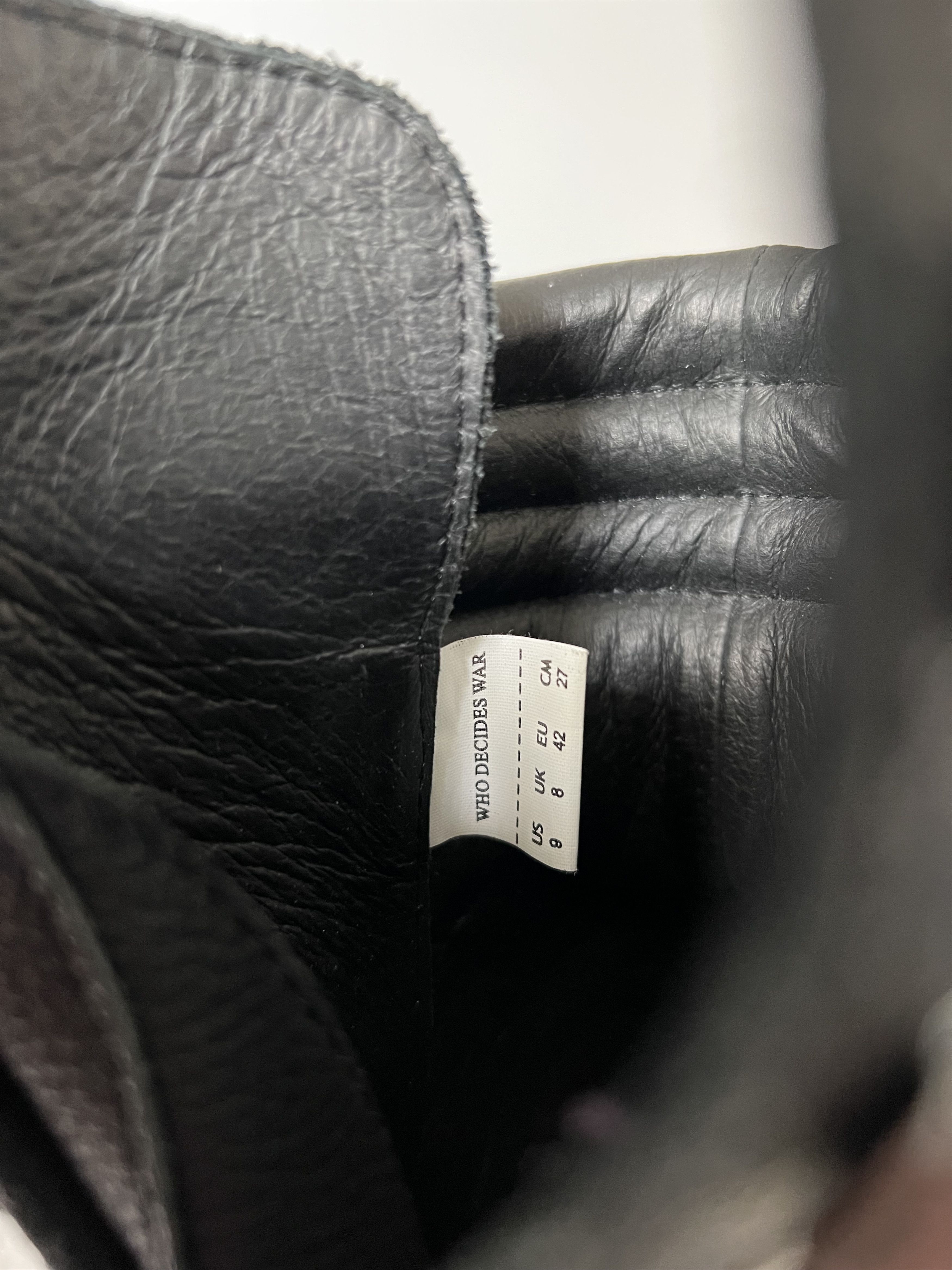 Who Decides War Who Decides War Leather Field Boots in Black Size US 9 / EU 42 - 7 Thumbnail