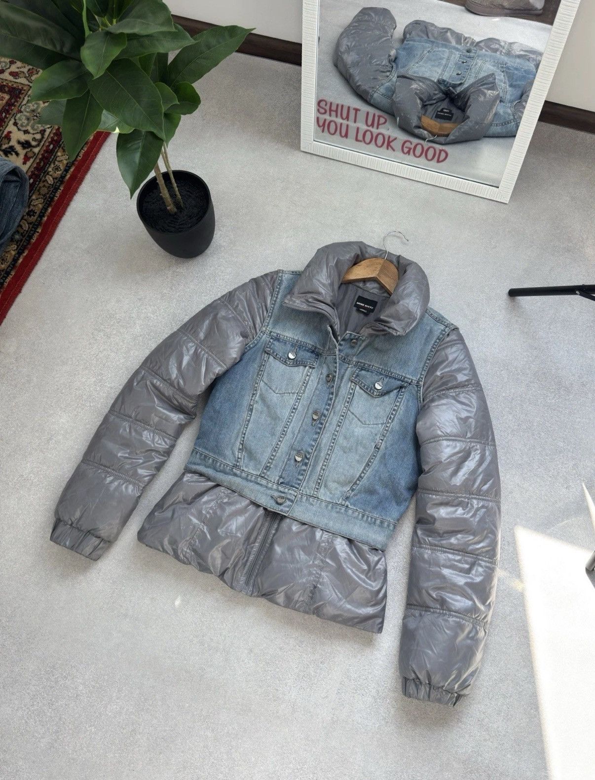 Miss Sixty Vintage Miss Sixty Y2K Rare Down Puffer Denim Woman’s Jacket Size S / US 4 / IT 40 - 3 Thumbnail