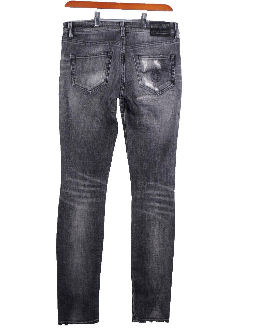 R13 R13 US27 Washed Black Mended Allison Skinny Jeans Distressed Size 27" / US 4 / IT 40 - 5 Thumbnail