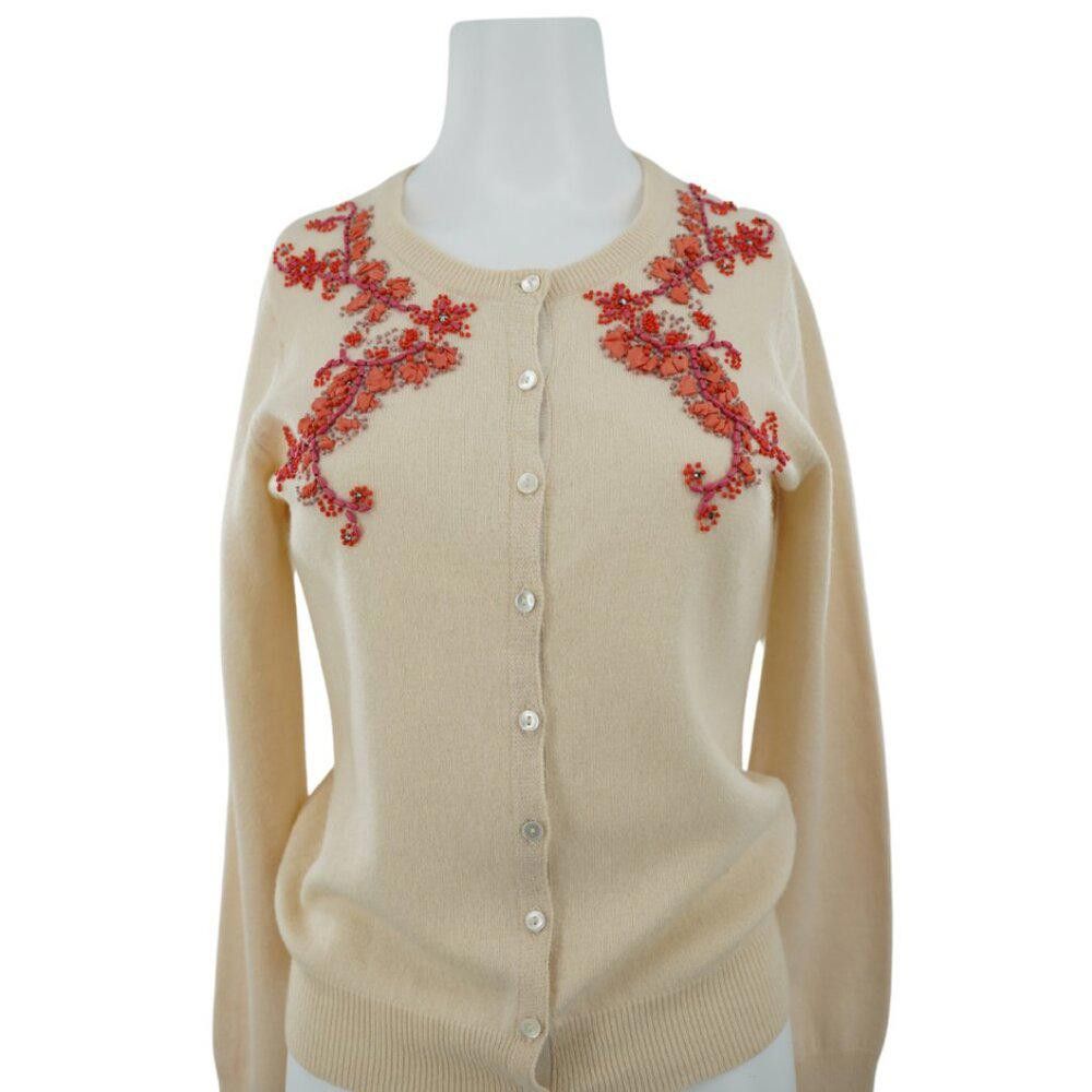 Lucky Brand Lucky Brand Beaded Wool Cardigan Size Small Size S / US 4 / IT 40 - 1 Thumbnail