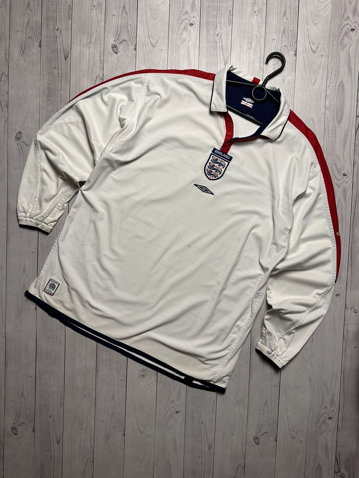 Umbro × Vintage Vintage England Umbro soccer jersey long sleeve size XXL Size US XXL / EU 58 / 5 - 13 Thumbnail