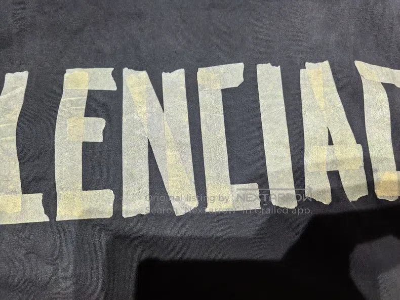 Balenciaga Balenciaga Tape Letter Logo Printed Crewneck Short Sleeve Size US XXL / EU 58 / 5 - 2 Thumbnail