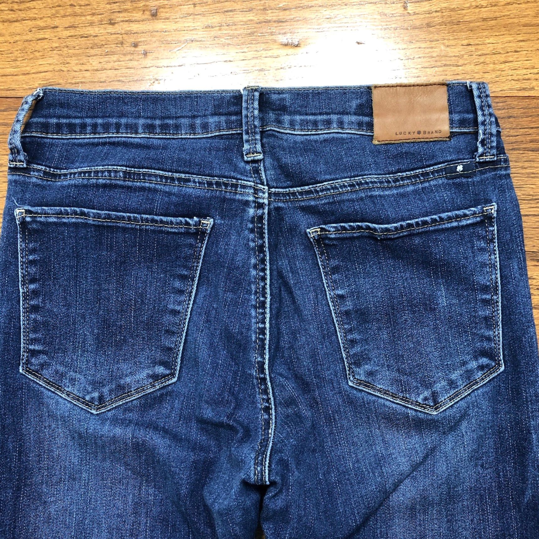 Lucky Brand Lucky Brand Brooke Legging Jeans Womens 6 29 Inseam Blue Medium Wash Skinny 5-Pocket denim stretch Casual 90s College City Size 28" / US 6 / IT 42 - 3 Thumbnail