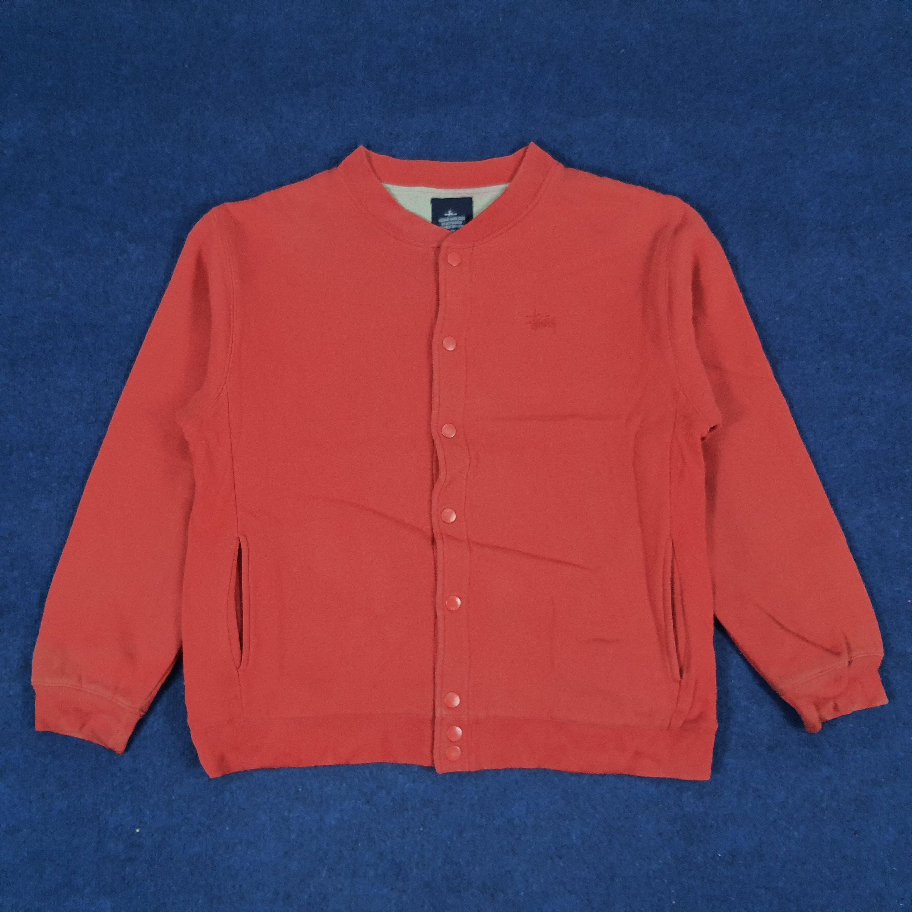 Stussy × Vintage Vintage Stussy Streetwear Varsity Jacket Size US L / EU 52-54 / 3 - 3 Thumbnail