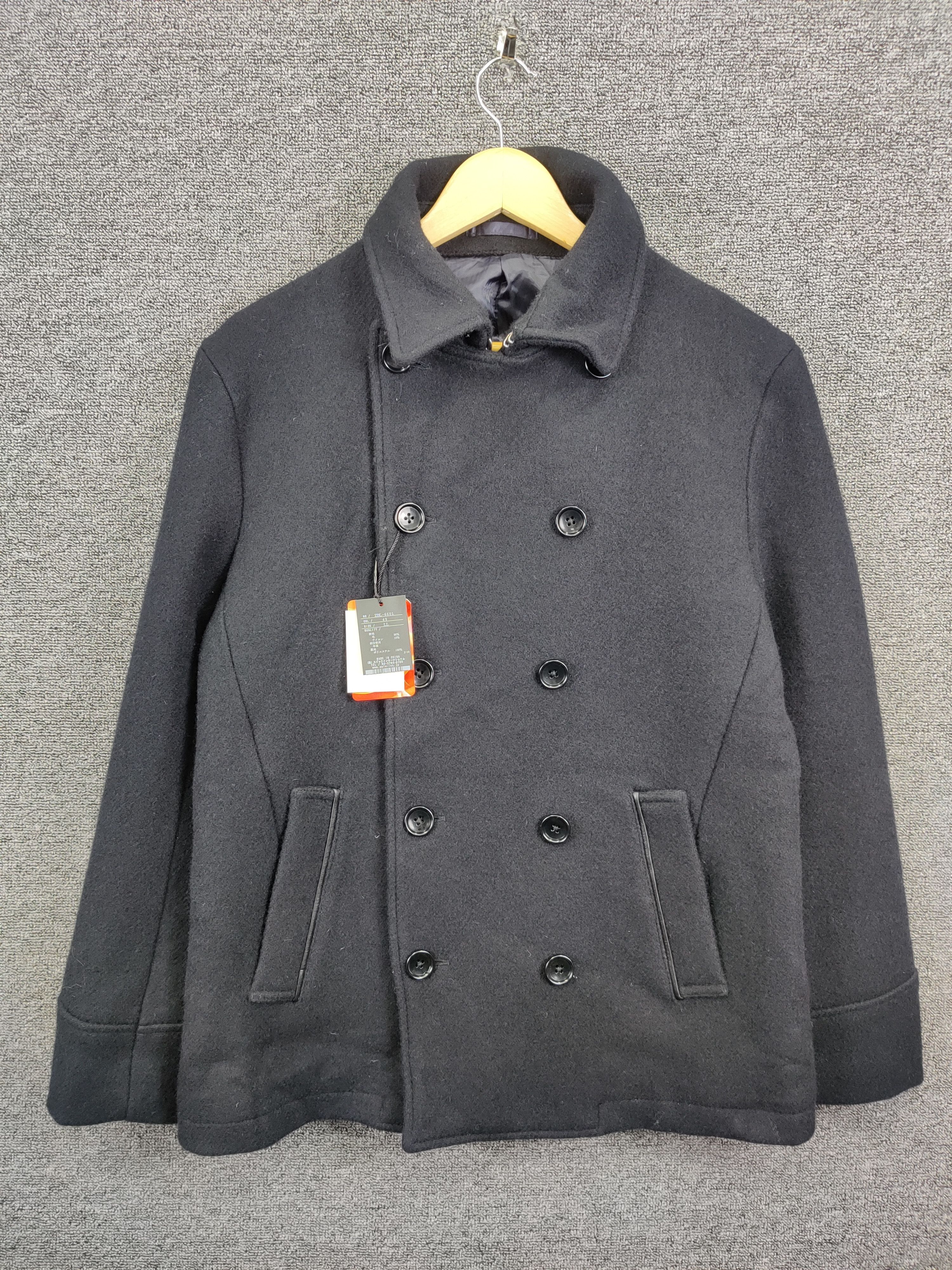 Tornado Mart Vintage Zero By Tornado Mart Wool Double Breasted Coat Size US M / EU 48-50 / 2 - 1 Thumbnail