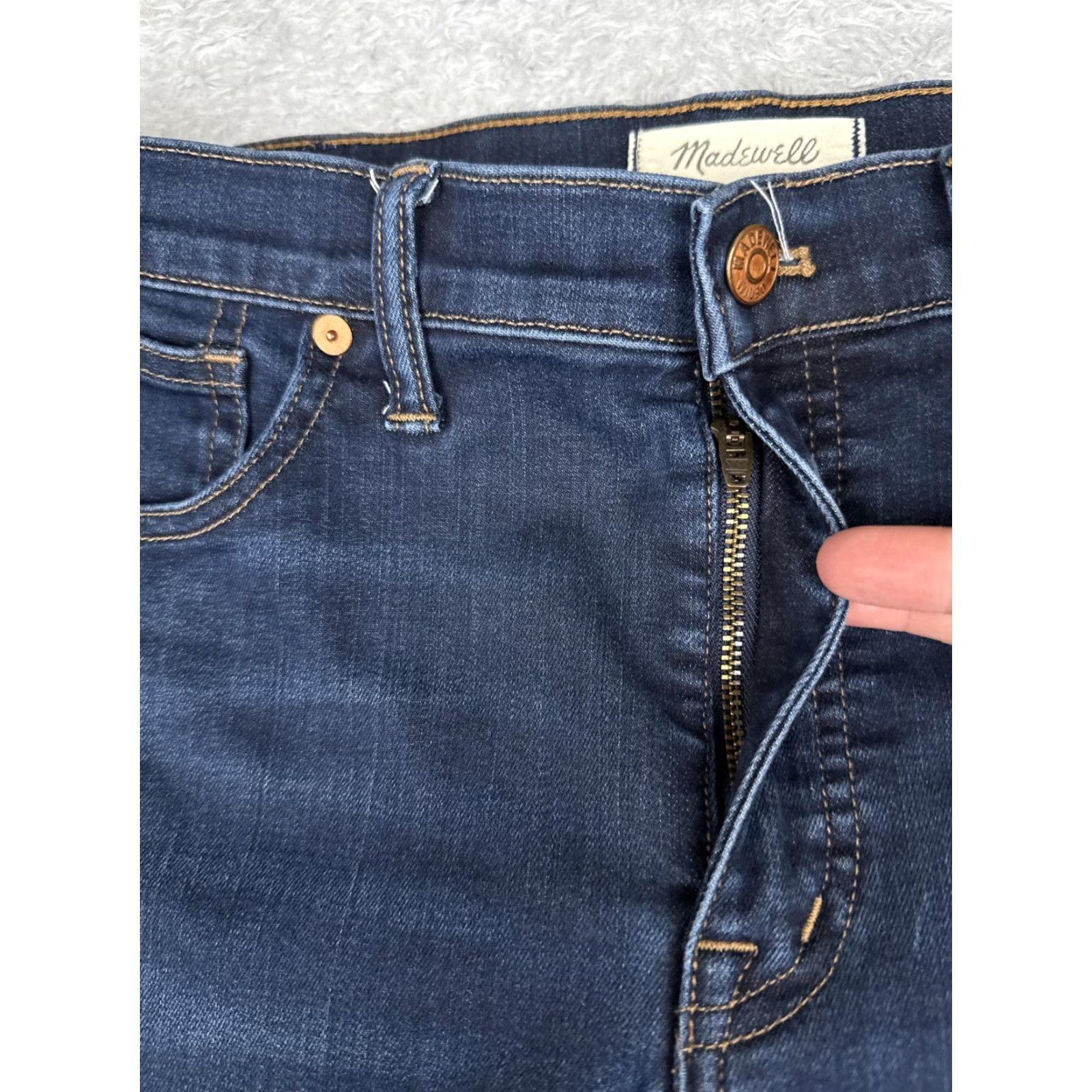Madewell VINTAGE: None Madewell Jeans Womens 30 Blue Mid Rise Skinny Denim 5-Pocket Stretch Medium Wash 30x28 Mens Womens Boys Girls Size 30" / US 8 / IT 44 - 5 Thumbnail