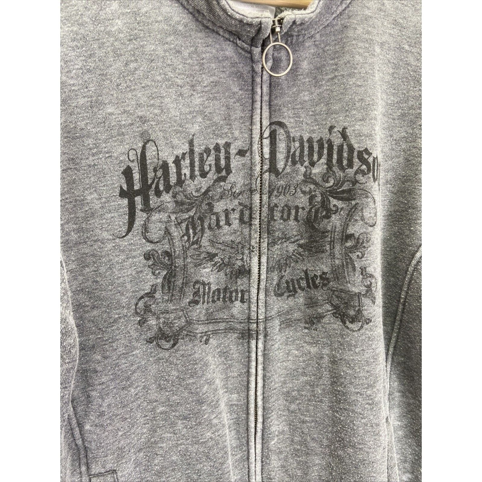 Harley Davidson Harley Davidson Burnout Studded Y2K Jacket Size Large Size L / US 10 / IT 46 - 2 Thumbnail
