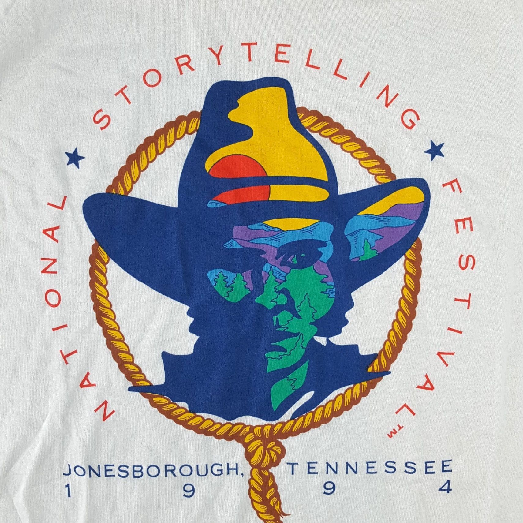 Fruit Of The Loom VINTAGE 90s Fruit of the Loom Western T-Shirt Size 2XL Cowboy Solid White Short Sleeve Festival Mens Size US XXL / EU 58 / 5 - 3 Thumbnail