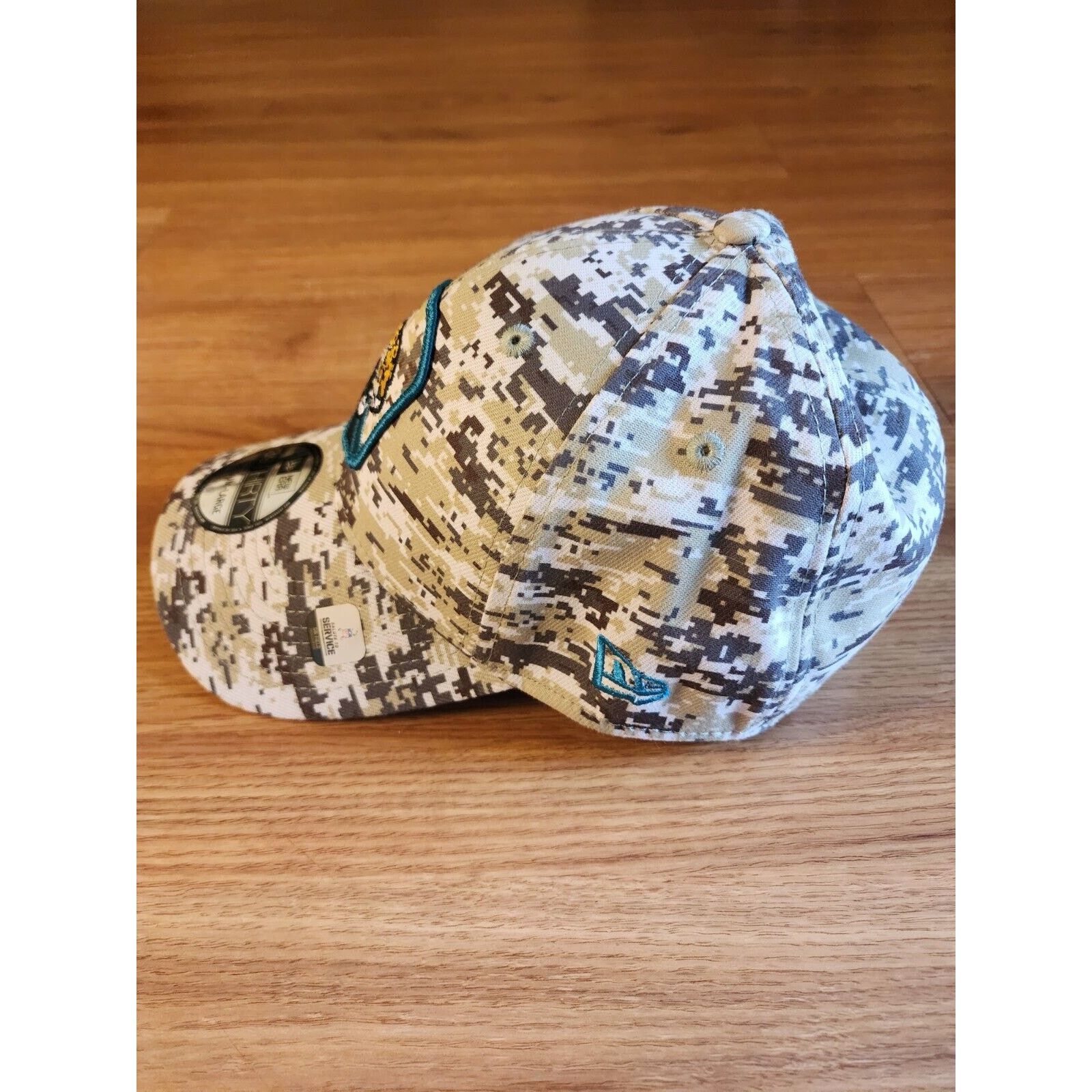 New Era Jacksonville Jaguars New Era 39THIRTY Hat Camo Fitted M/L Size ONE SIZE - 4 Thumbnail