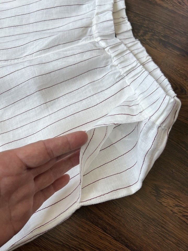 Other Persona by Marina Rinaldi Linen Blend Pants White US 10 Size 32" / US 10 / IT 46 - 5 Thumbnail